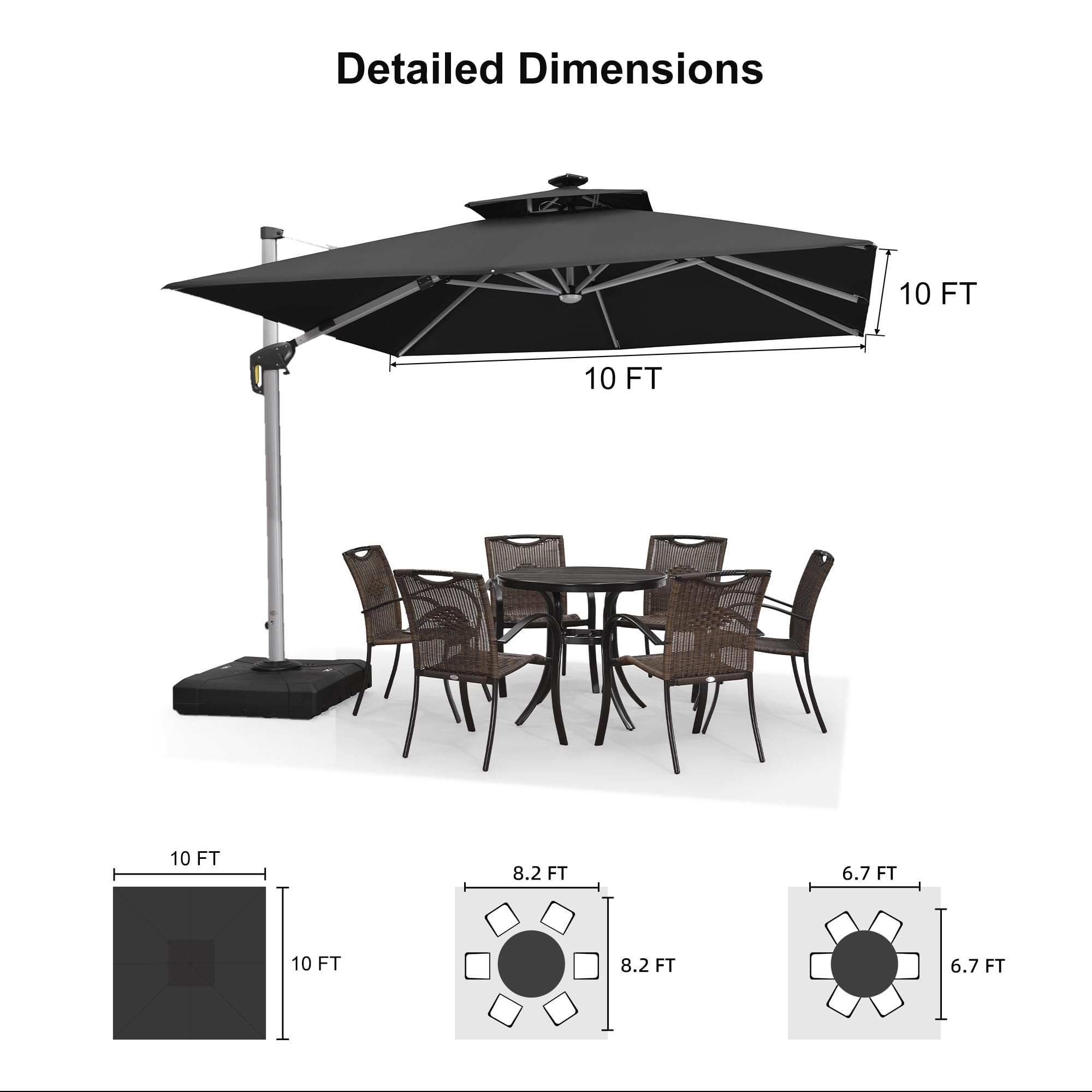 PURPLE LEAF LSGLRSDT10-BK Umbrellas-2 - View #10