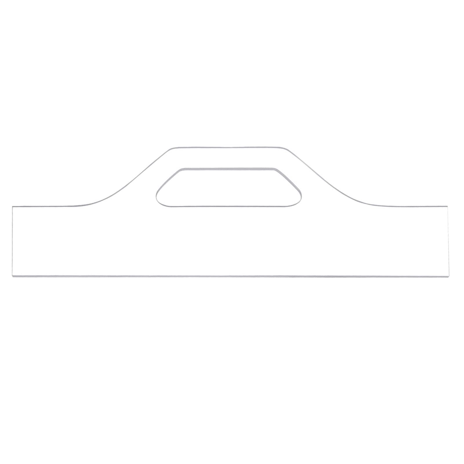 Unique Bargains - 11inch x 3.5inch Charcuterie Board Template Acrylic Handle Router Template Wood...