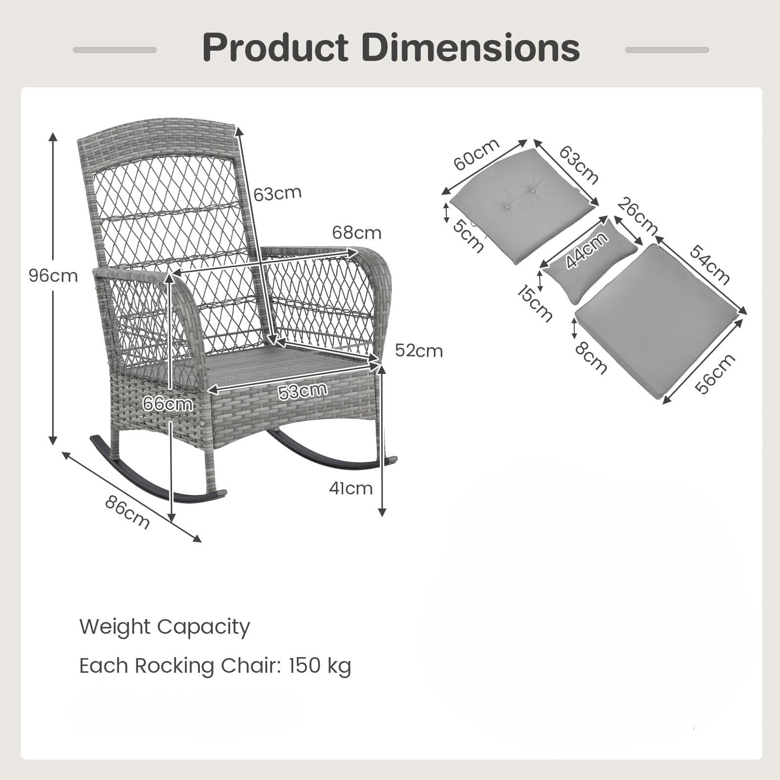 GarveeLife 5MF-P5VCDS6XELX Patio-Chairs - View #3