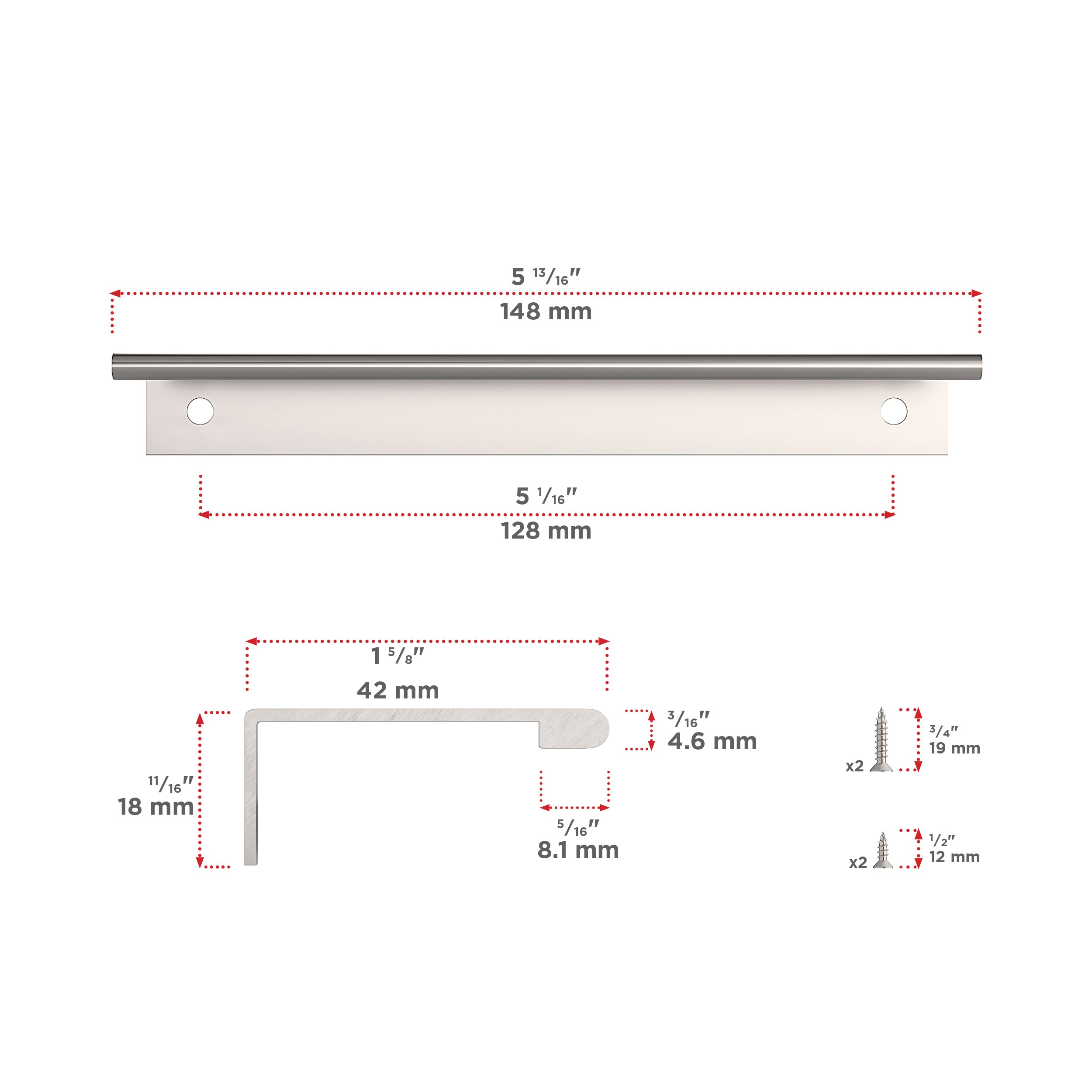 Richelieu BP9898128170 Cabinet-Pulls - View #4