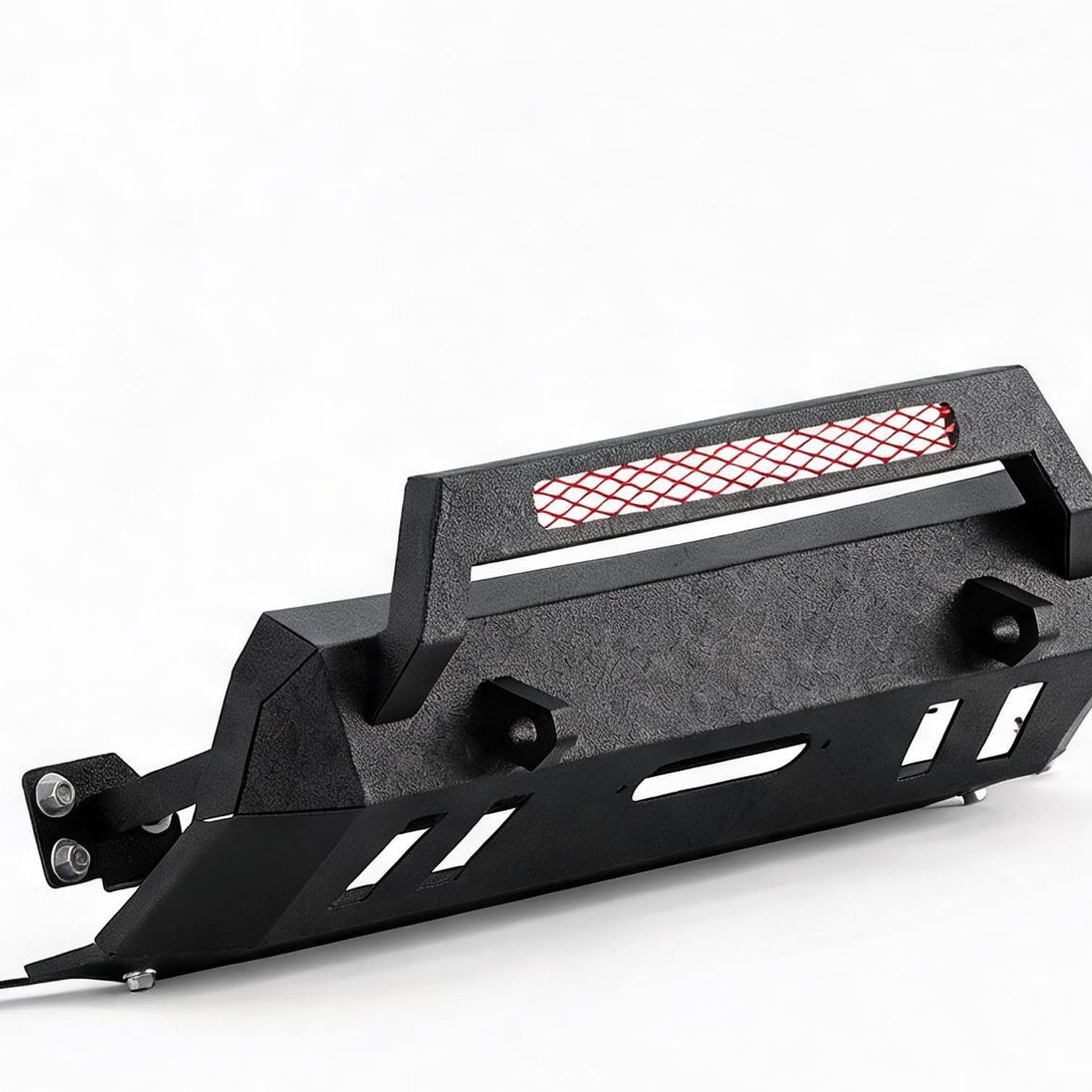 Watnature Part with Black Carbon Steel and 51.5 x 13.4 x 11.5 in black-toned Off-road ready bolt-on carbon steel front bumper