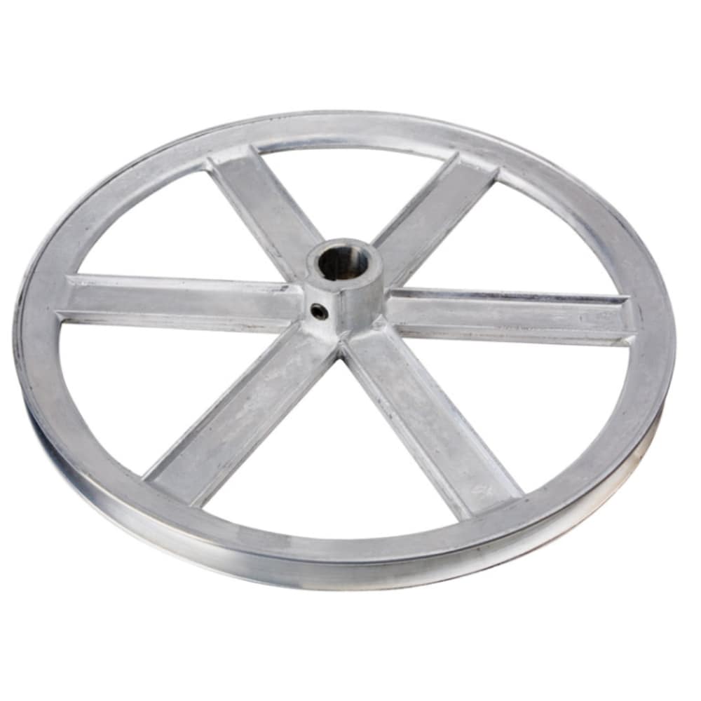 Chicago Die Casting Chicago Die Cast Zinc Single V Grooved Pulley 6 in 1 2 in Bore