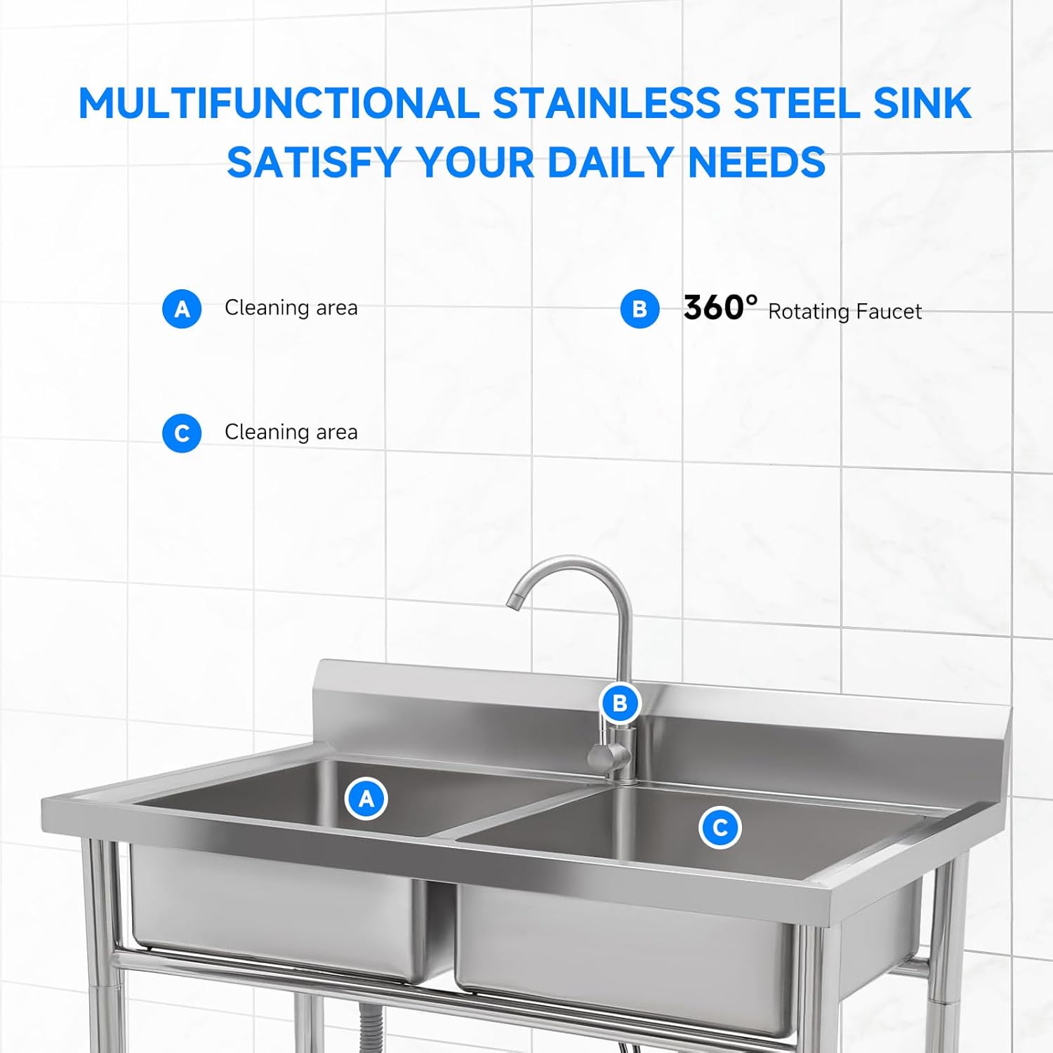 Qeetex LHF-SC-QPVP09013 Laundry-Tubs-Utility-Sinks - View #6