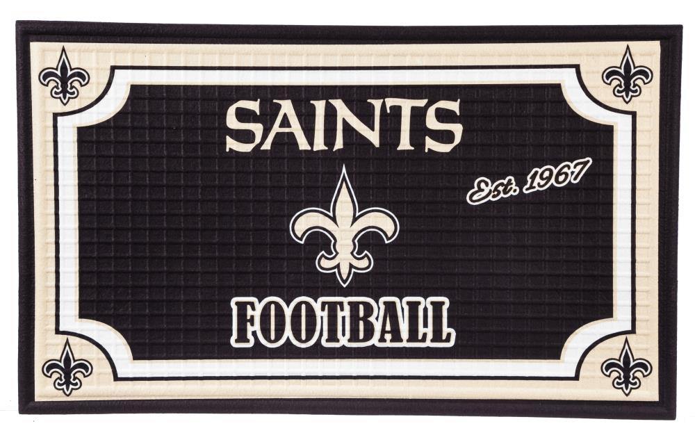 Team Sports America San Francisco 49ers 2-1/2-ft x 1-1/2-ft Interlocking  Red Rectangular Outdoor Sports Door Mat in the Mats department at