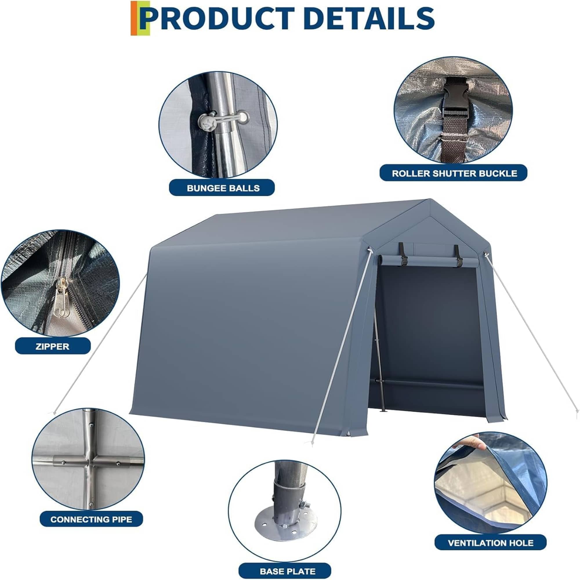 Qeetex LSHQQPPG-338ERUDD Carport-Covers - View #3