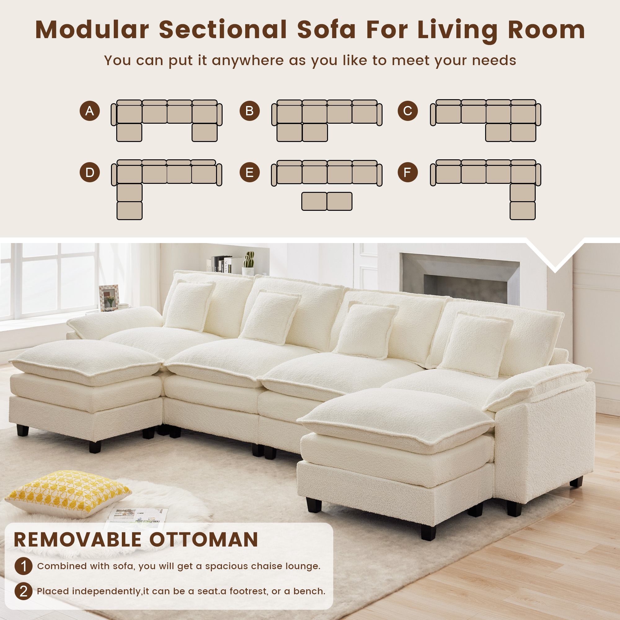 VOUA SAF-RMLC-BE Sofas-Loveseats - View #6