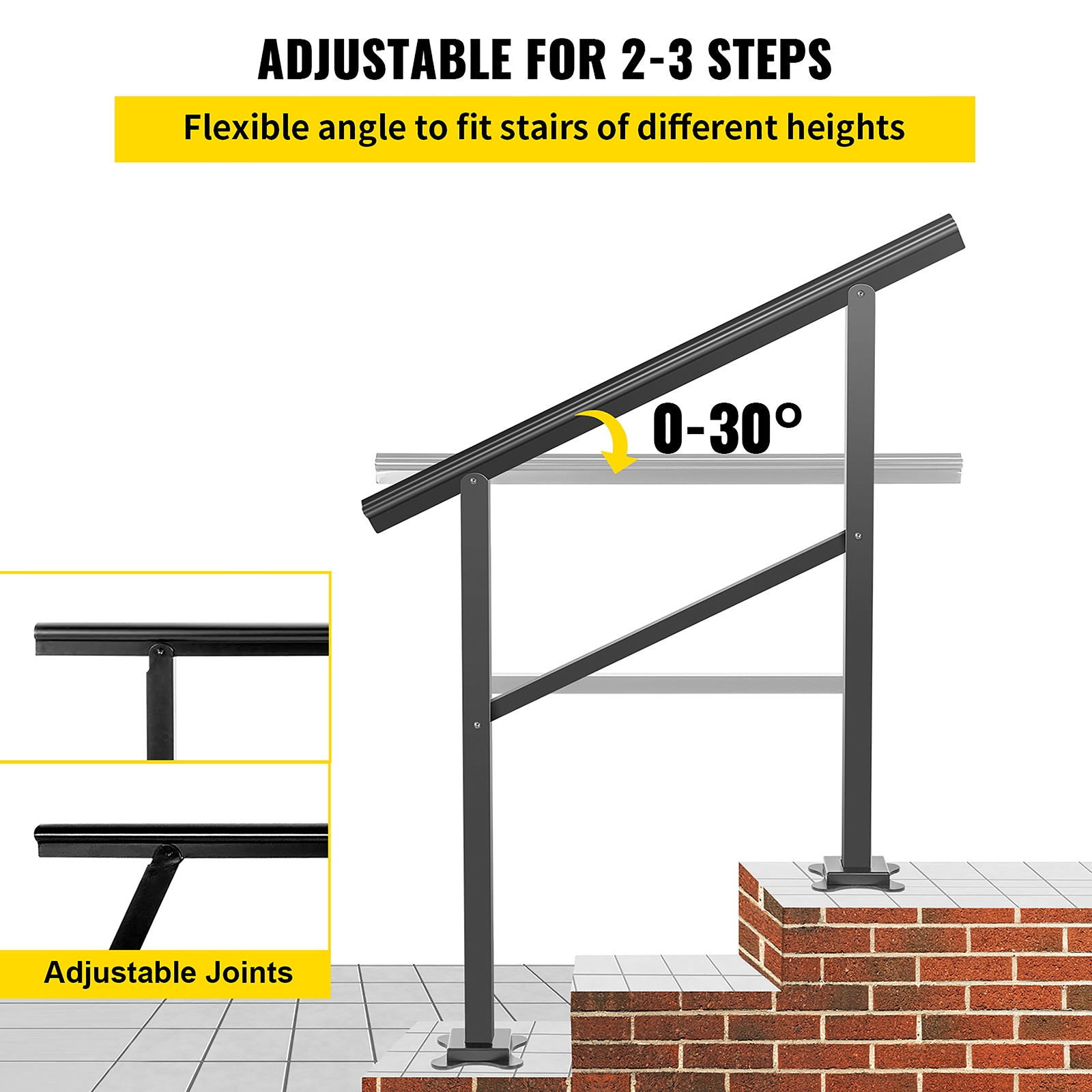 VEVOR TFDGLZHS3FTWRZMM5V0 Interior-Stairpart-Railing - View #4