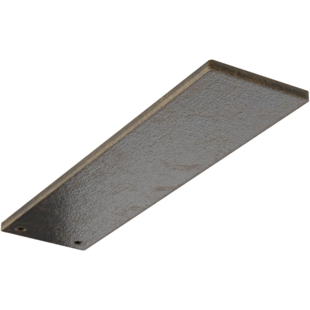Ekena Millwork BKTM03X12LOAPG Logan Hidden 12-in x 3-in x 0.25-in Antique gold Steel Mounting bracket