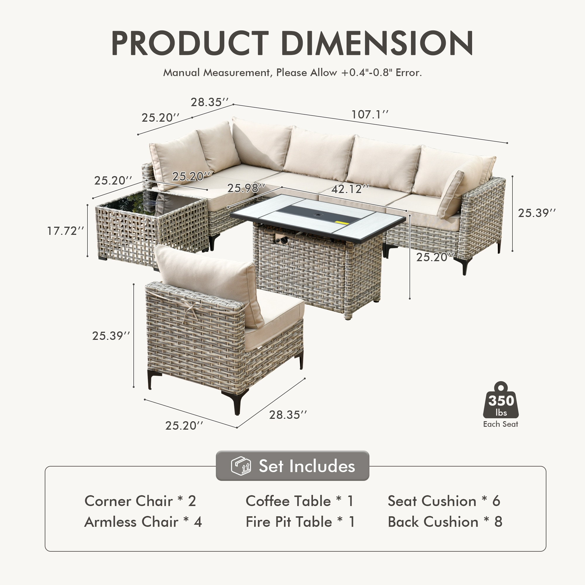ALTRIGUS 6L-CFP-SKT608-AL Patio-Conversation-Sets - View #3