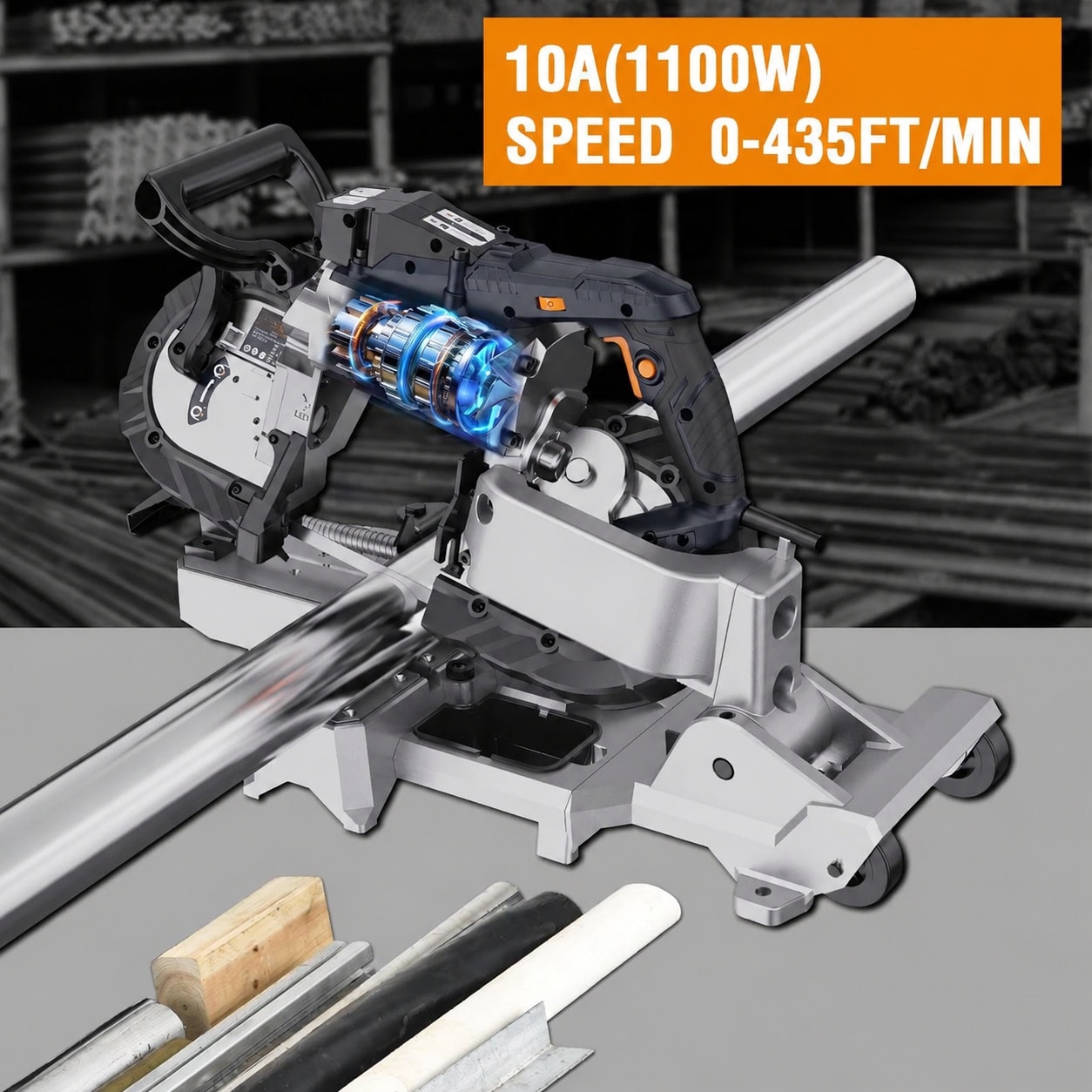 SenQWFa LDC0824C126 Portable-Bandsaws - View #3