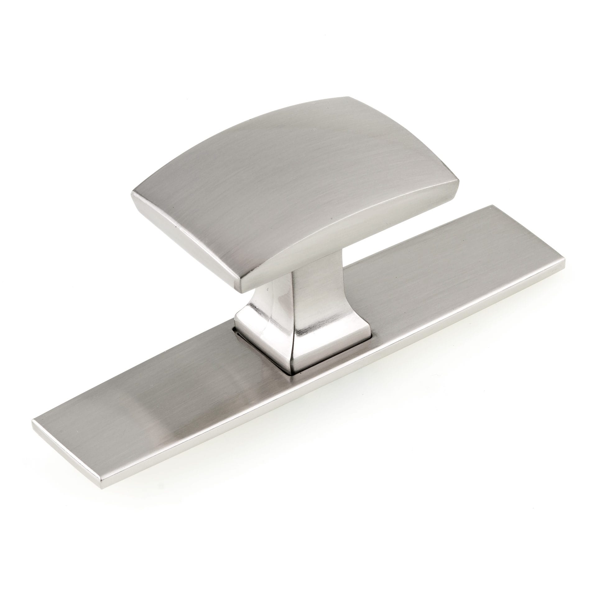 Abbeydale 1-11/16-in Brushed Nickel Rectangular Contemporary Cabinet Knob | - Richelieu BP224543195