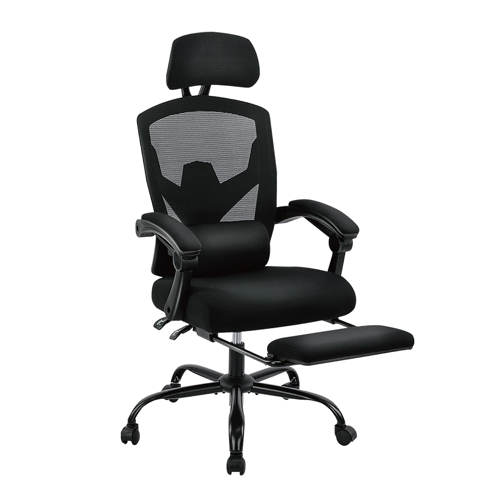 Maocao Hoom JL1134125 Black Contemporary Ergonomic Adjustable Height Swivel Mesh Executive Chair