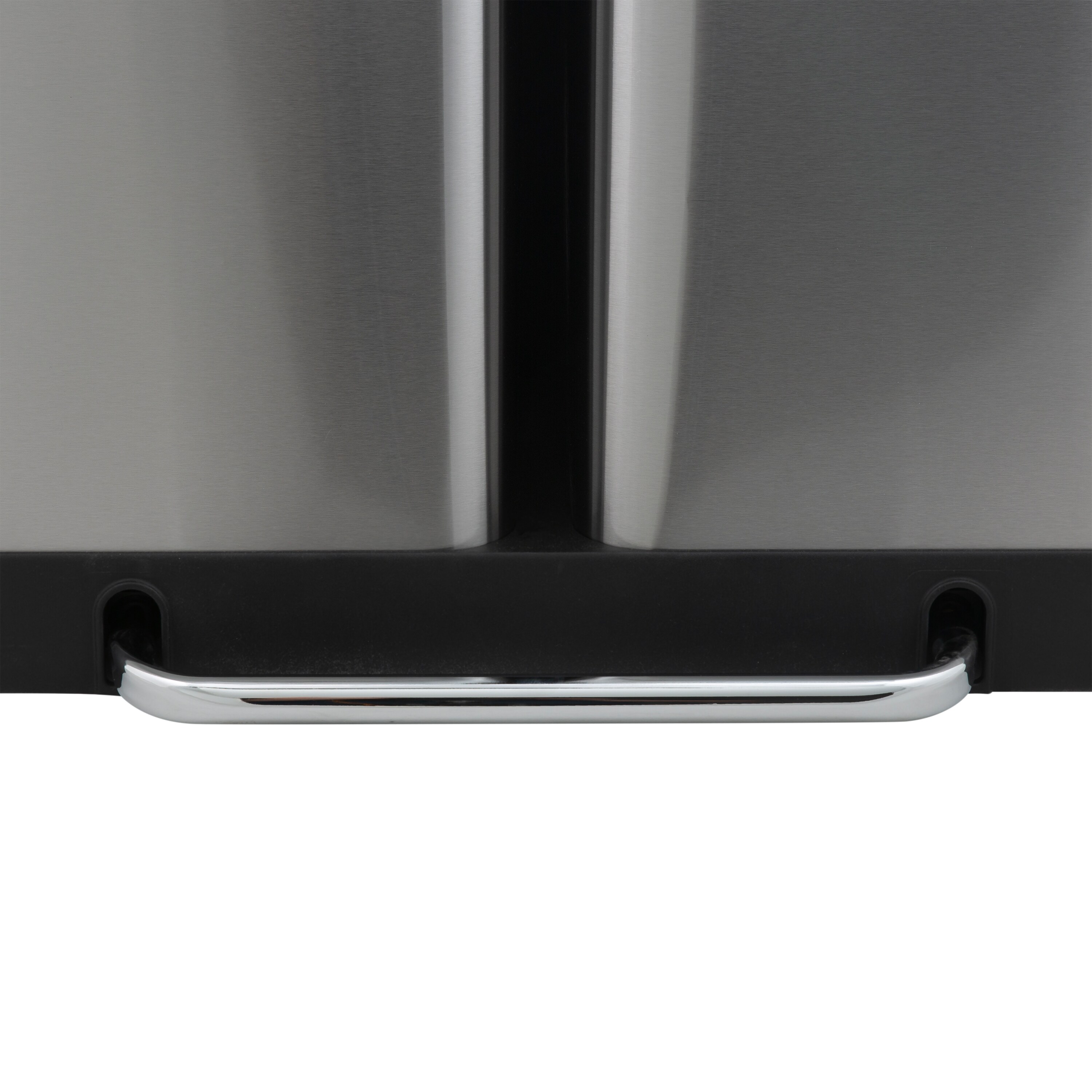 60L Stainless Steel Dual Compartment Kitchen Recycling Bin