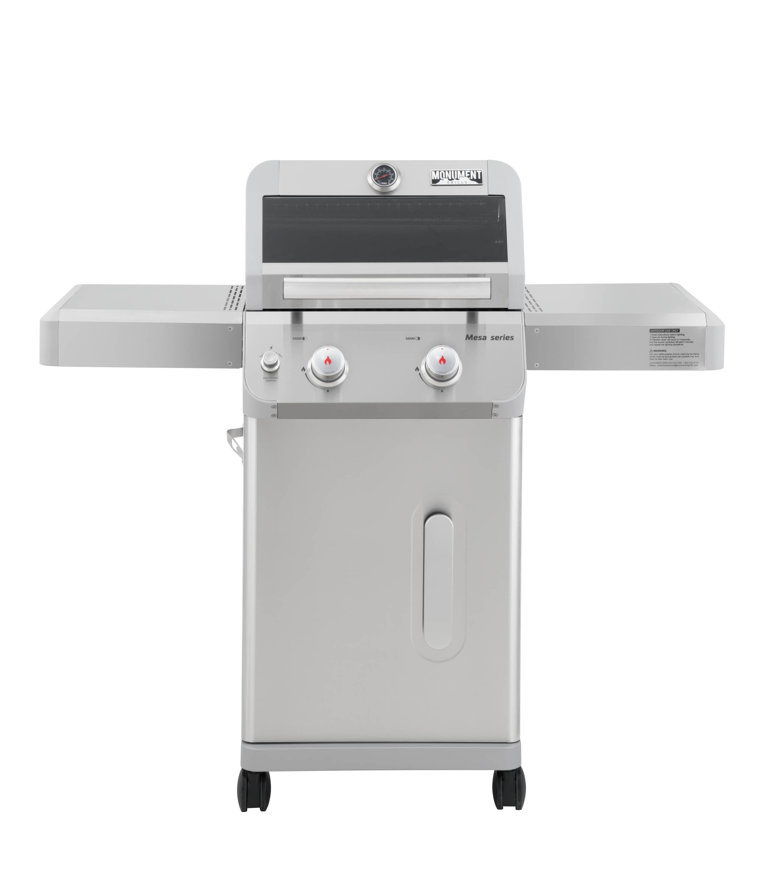 Monument Mesa Stainless Steel 2-Burner Liquid Propane Gas Grill M200S Sansujyuku sansujyuku.com