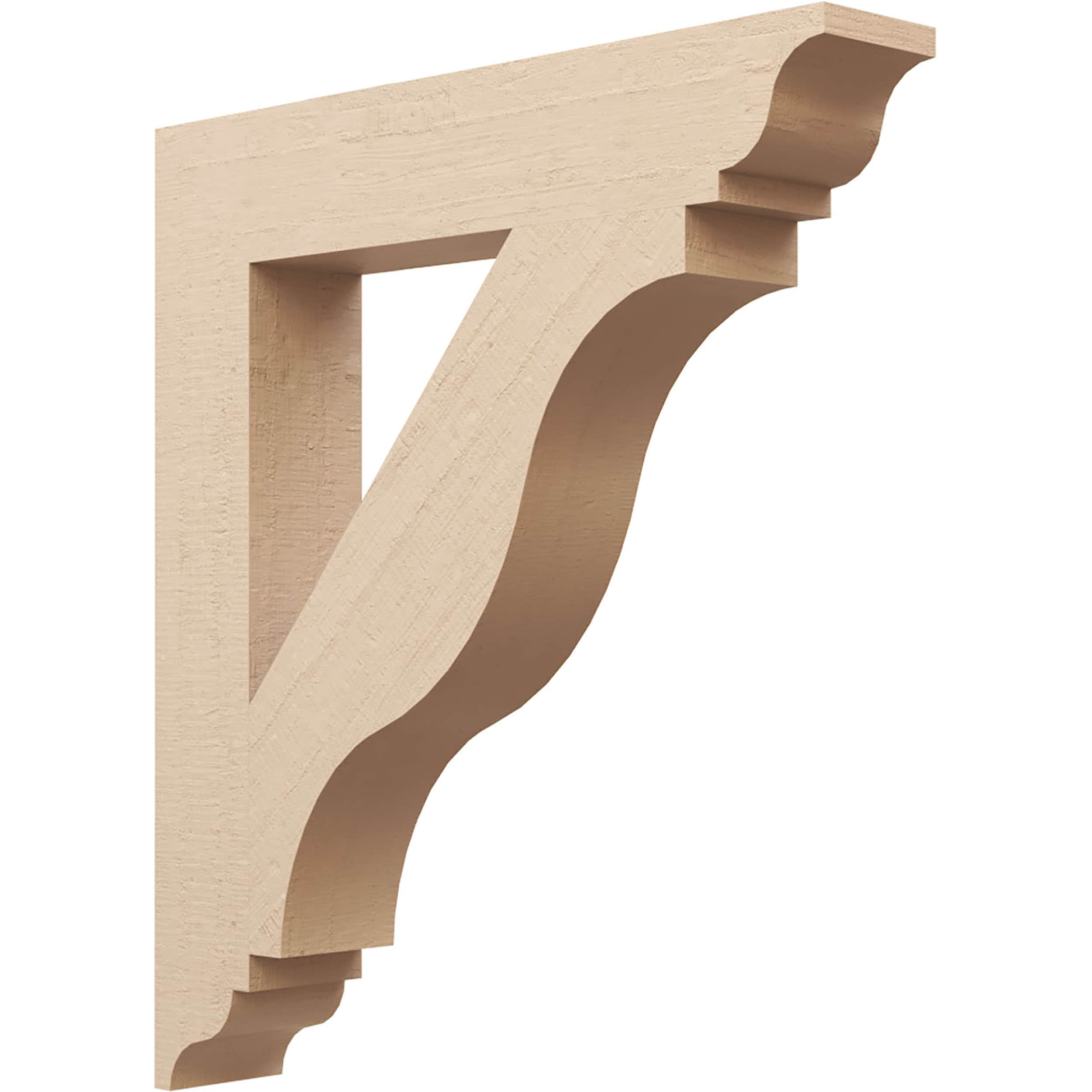 Ekena Millwork 2116908 Funston Rough Cedar Woodgrain TimberThane 5-1/2-in x 36-in x 32-in Brown Urethane Standard bracket