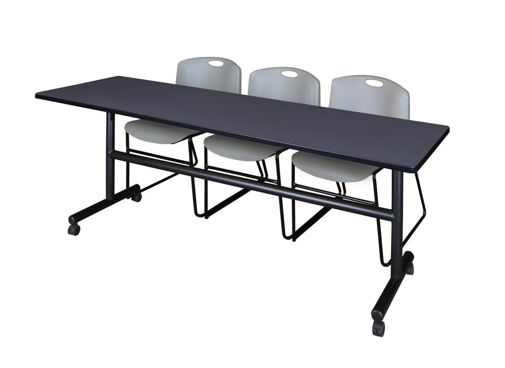 Regency MKFT8424GY44GY Training Gray 4-Person Training Table (84-in W x 29-in H)