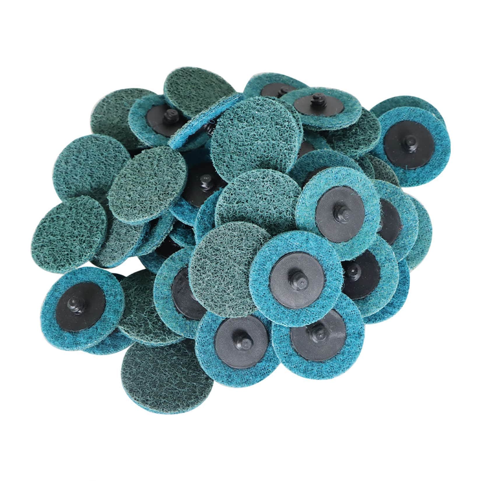Aoibox 50 Piece 2 in Blue Fine Grit Quick Change Surface Conditioning Discs for Home and Office Use #LABS52I3