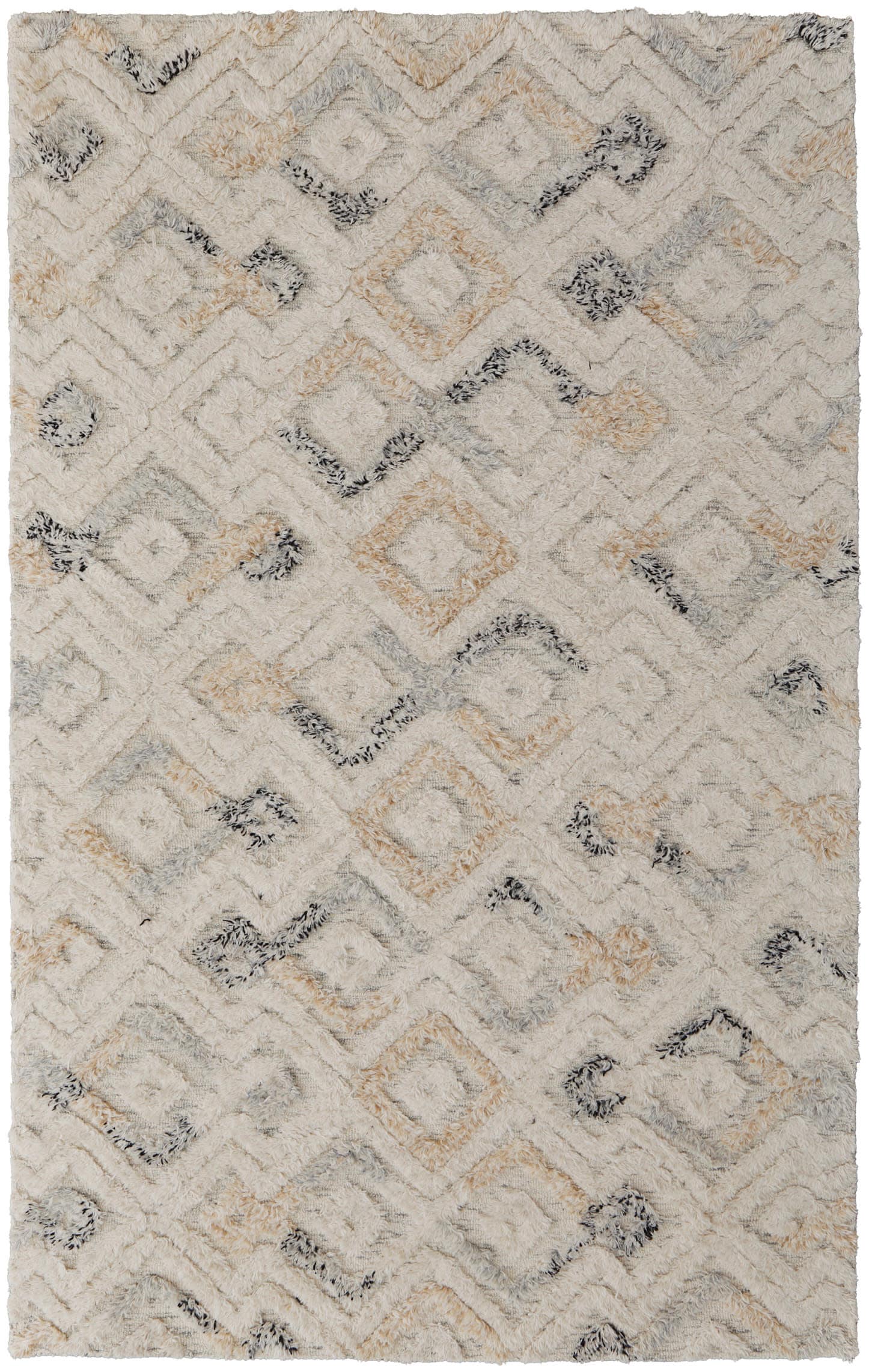 Nomadic Blue Diamond 8' x 10' Hand Tufted Wool Area Rug