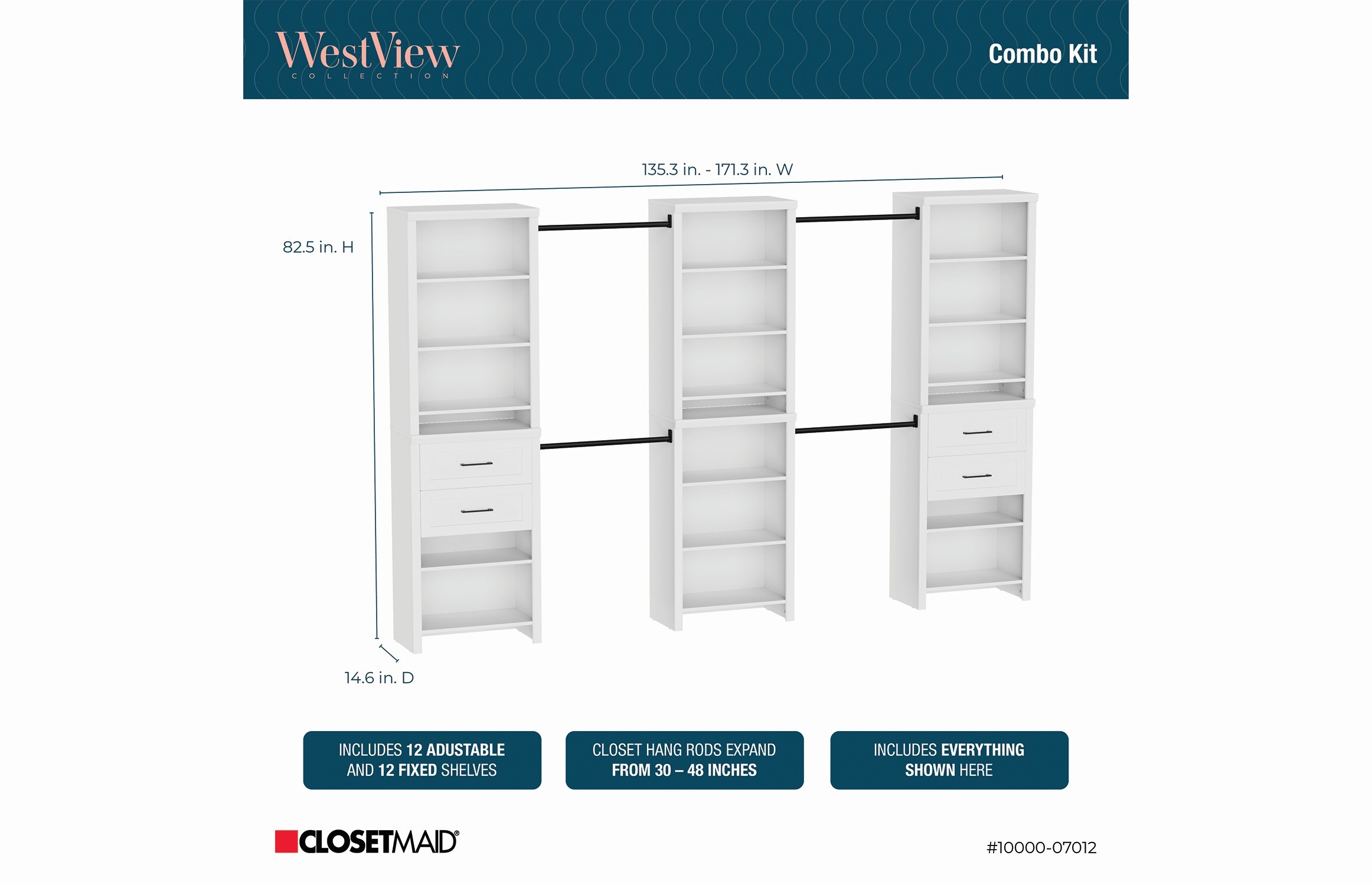 ClosetMaid 10000-07012 Wood-Closet-Kits - View #8