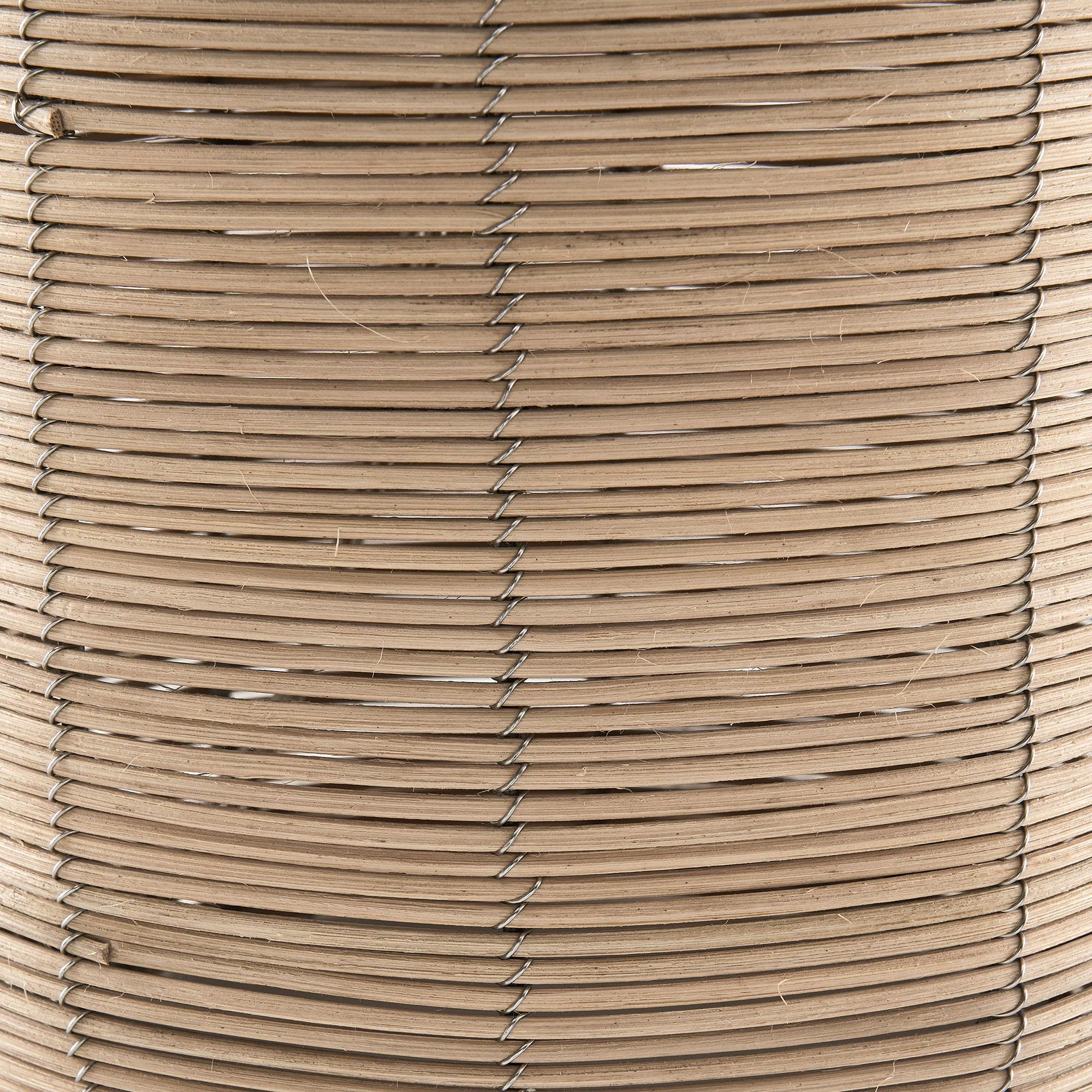 Joline 20" Off-White Rattan Table Lamp with Drum Shade