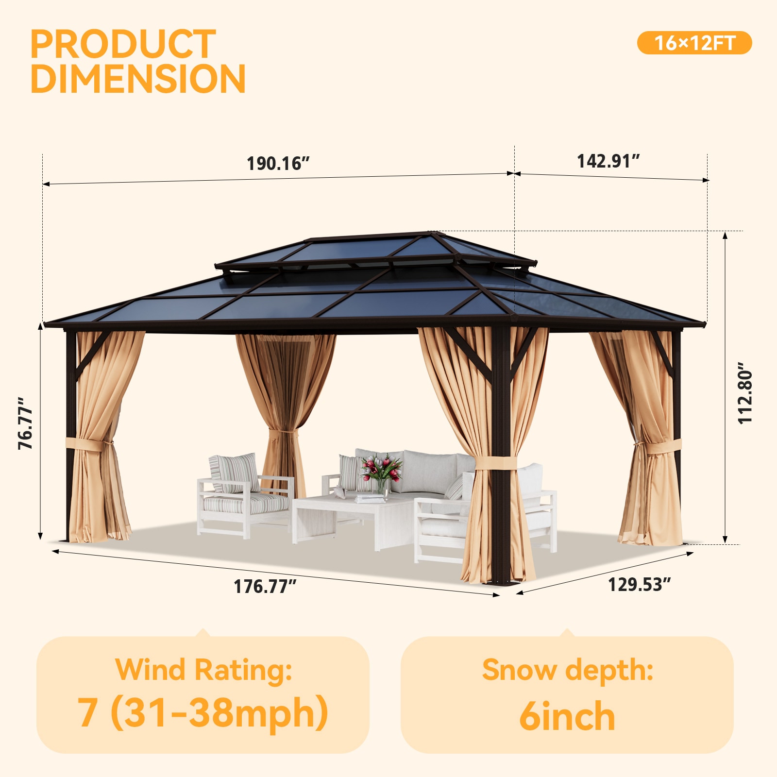 Bapipro BPGB10B43 Wood-Resin-Gazebos - View #6