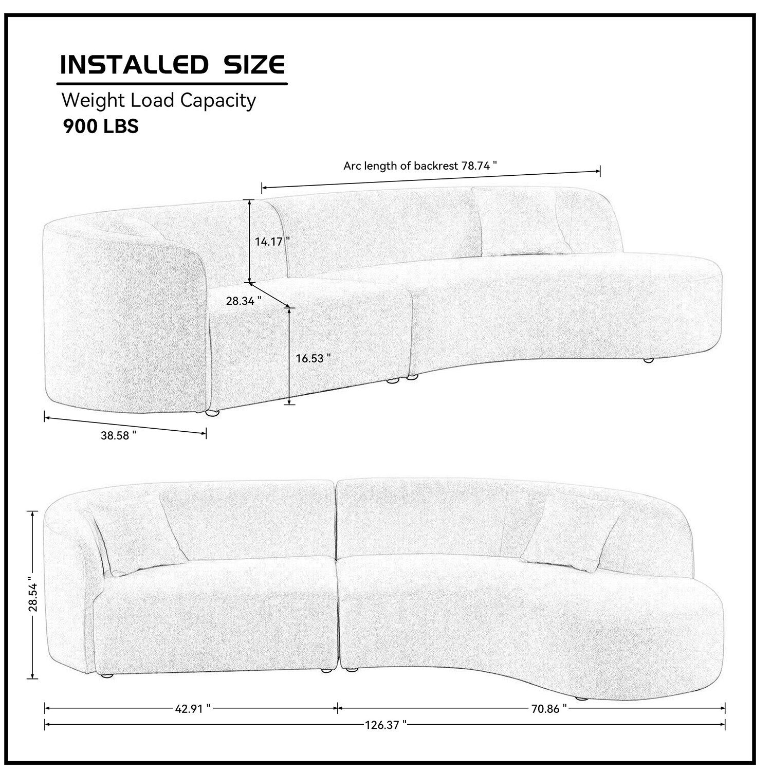 SINOFURN SYA020153BG Sofas-Loveseats - View #11