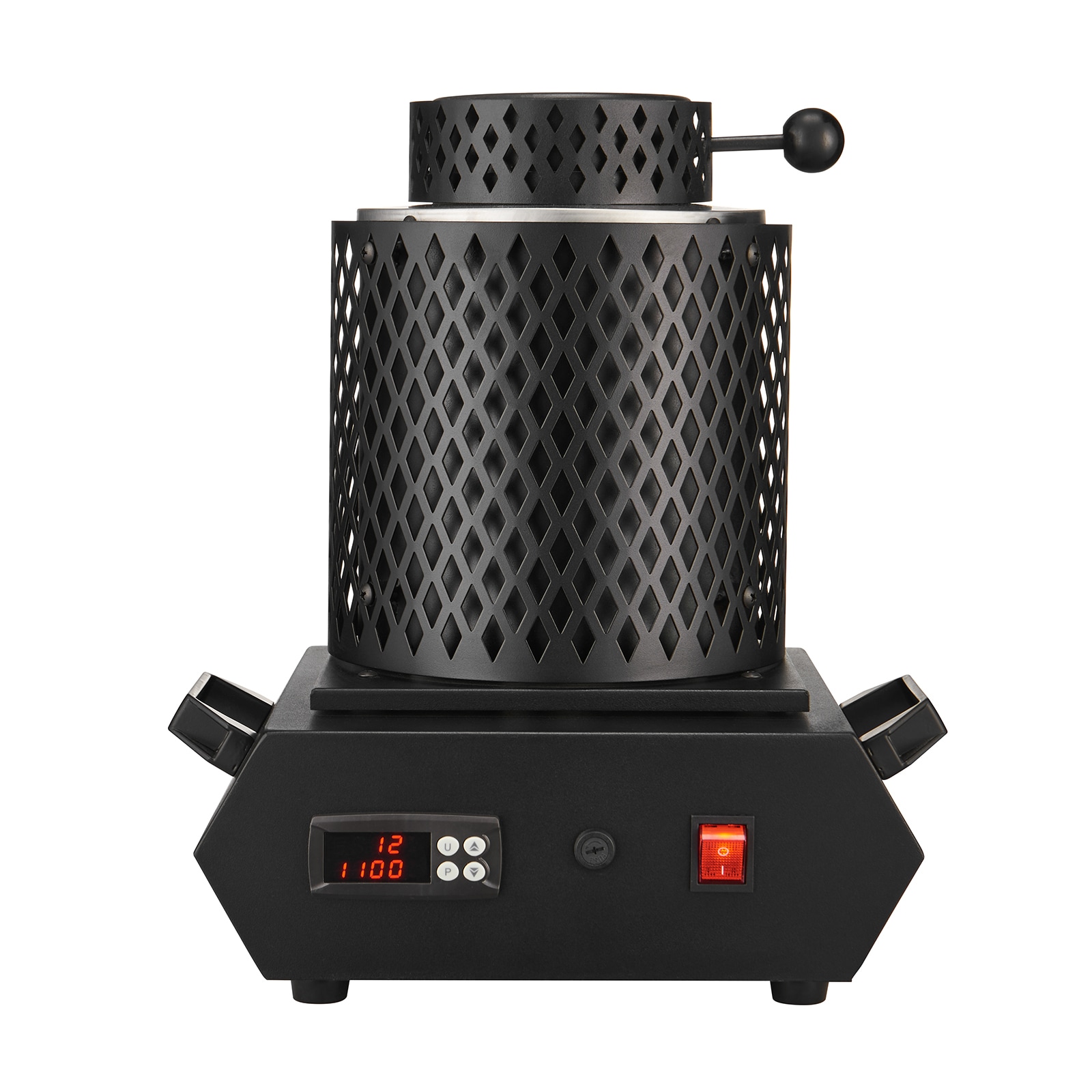 VEVOR SCDRJLCGTCGG08430V1 Gold Melting Furnace  1350W  2102 °F Max Temperature  Digital Electric Melting Furnace with 1 kg and 3 kg Ceramic Crucibles  Crucible Tongs  and Gloves  for Gold  Silver  Aluminum  Copper