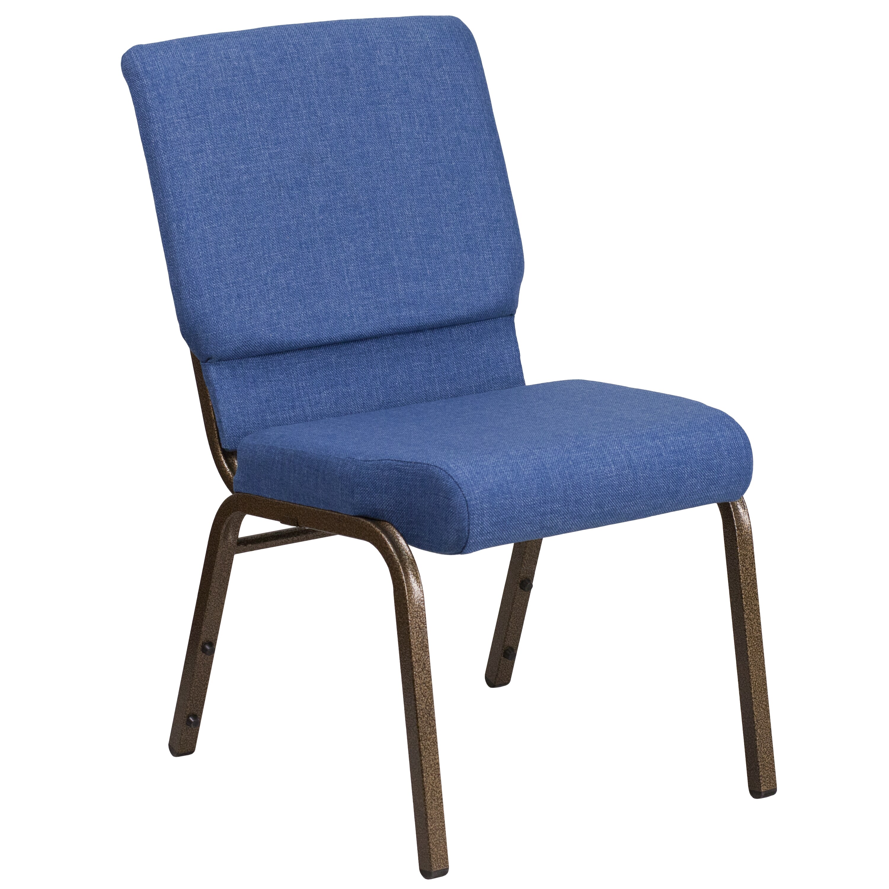 Flash Furniture 889142075356 Modern Blue Fabric/Gold Vein Frame Accent Chair