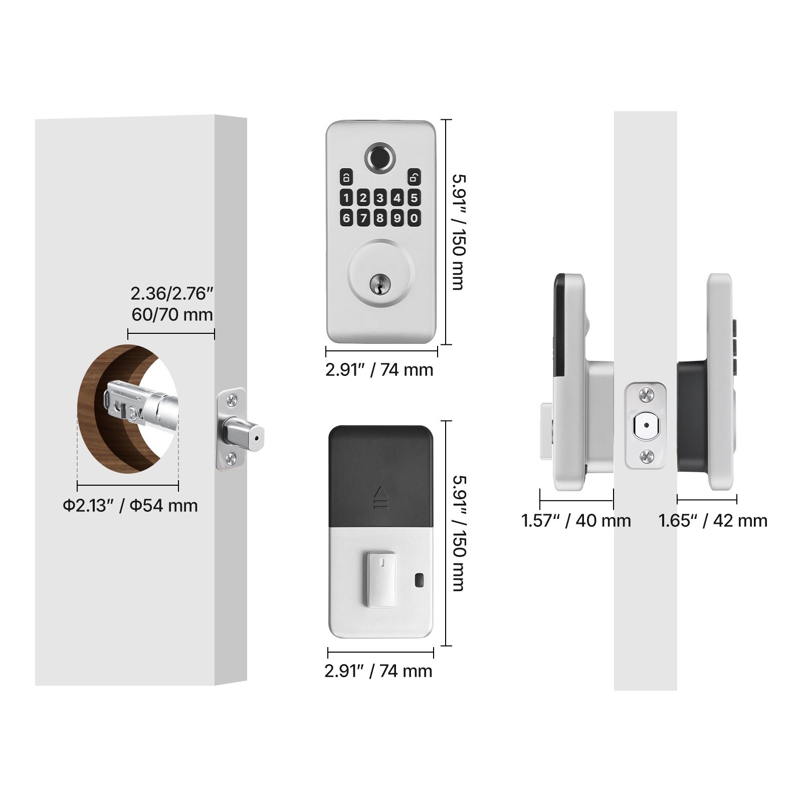 GIVIMO LW108GIVSS4159 Electronic-Door-Locks - View #3