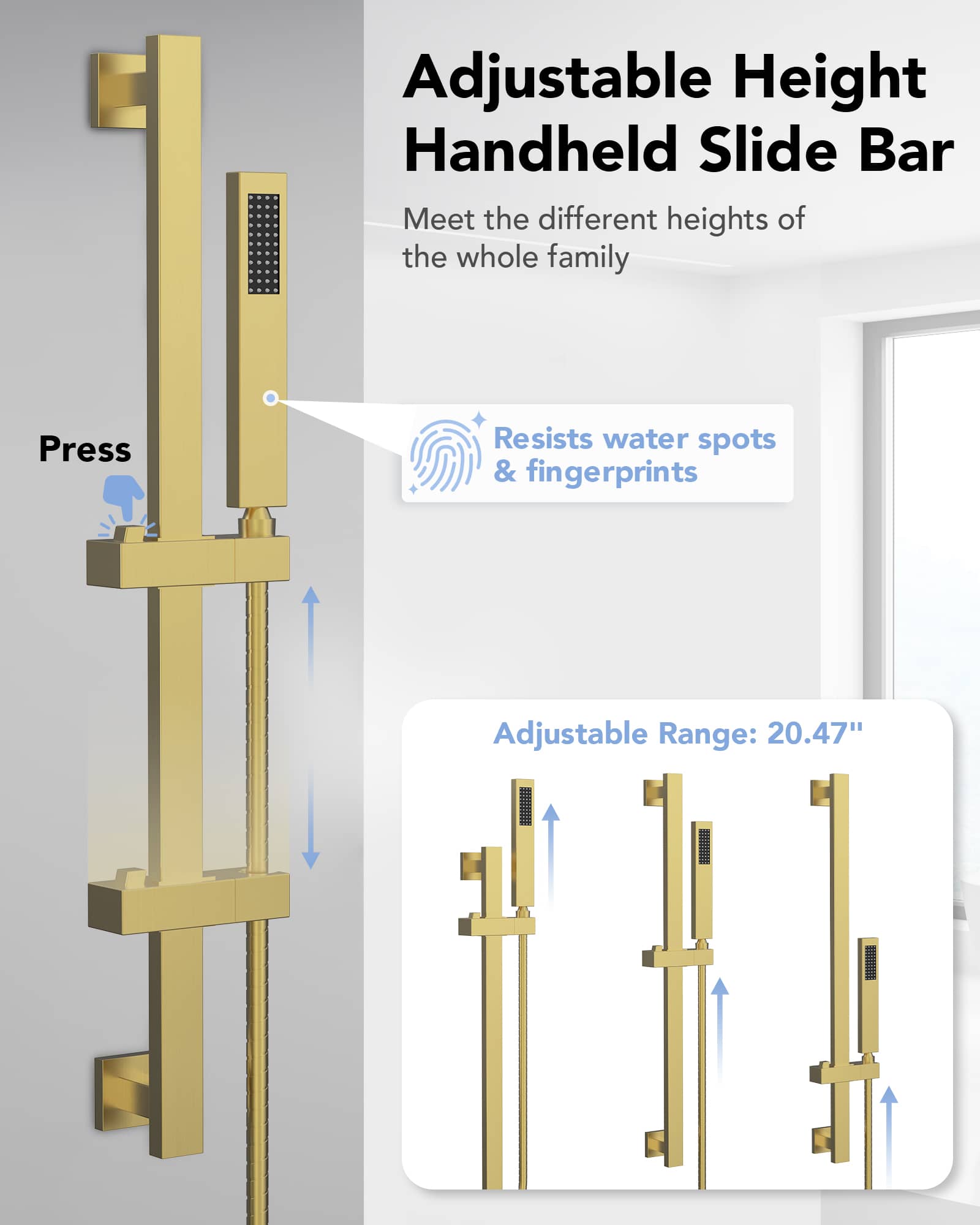 EVERSTEIN SFS-1016-GD12 Tub-Shower-Faucets - View #8