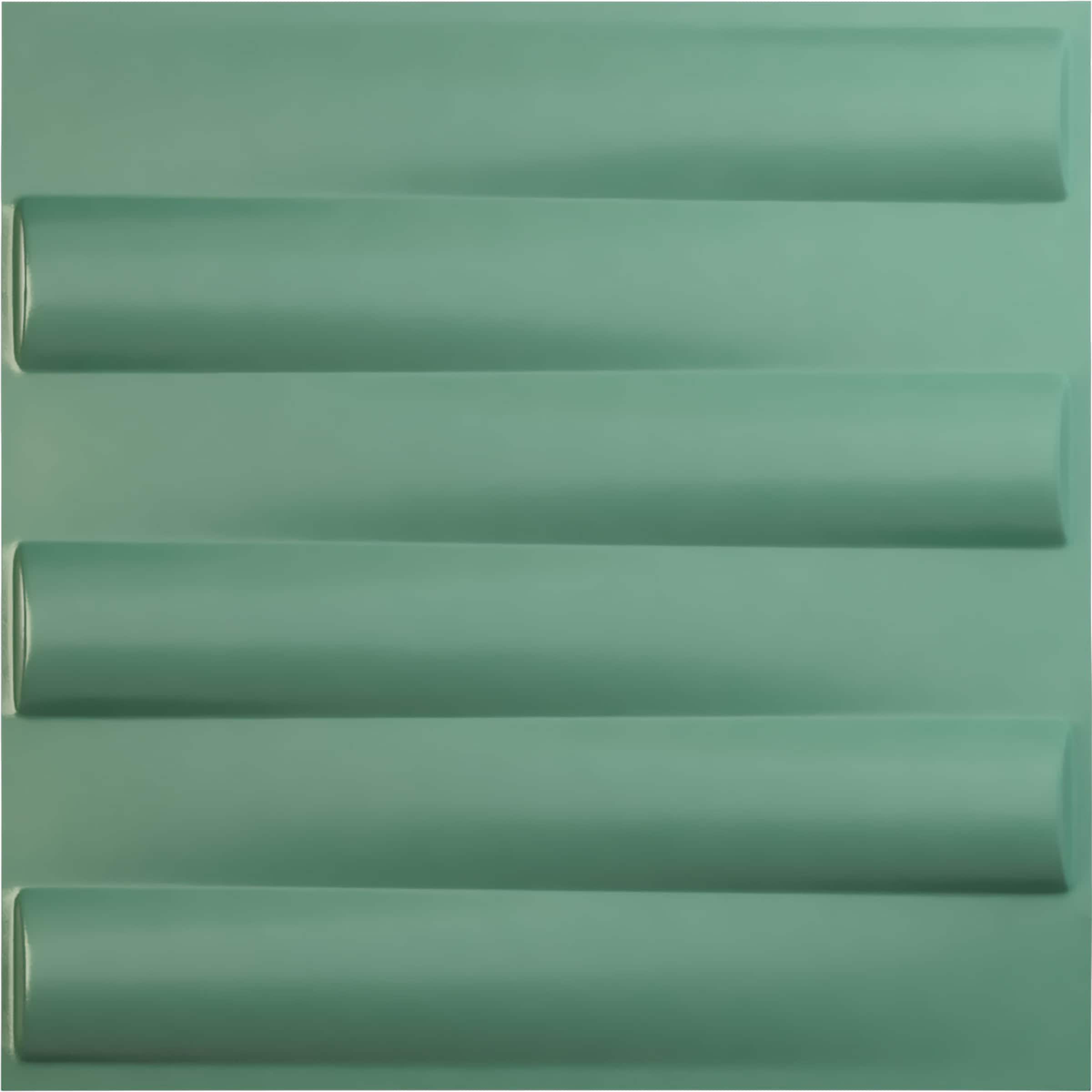 Ekena Millwork WP20X20NAFSM-CASE-12 19-5/8-in x 19-5/8-in Embossed Paintable/Stainable Green PVC Wall Panel ( 12 -Pack, Covers 32.04-sq ft )