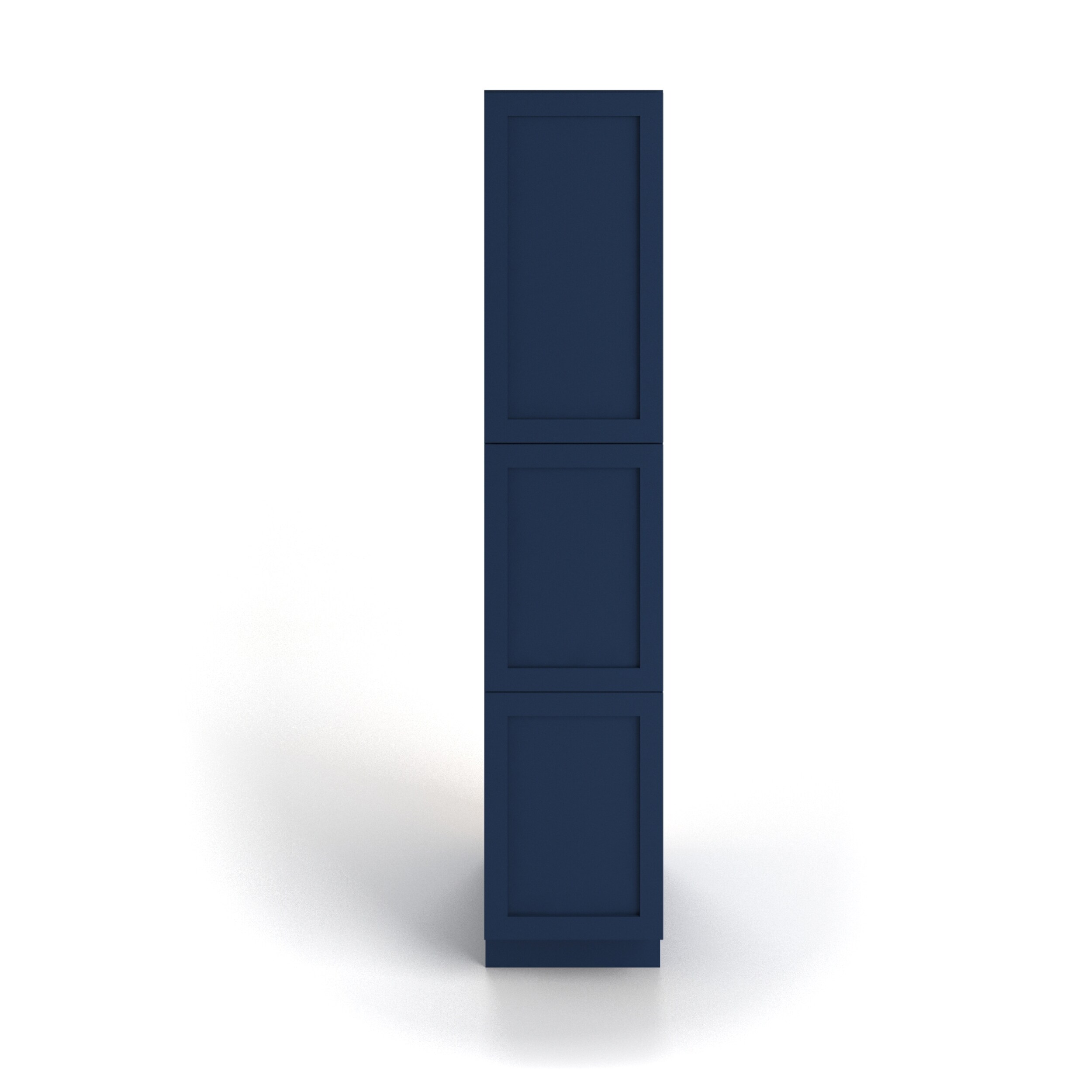 Valleywood Cabinetry 18-in W x 96-in H x 24-in D Marine Blue Birch Pantry Ready To Assemble Plywood Cabinet (Flat Panel Shaker Door Style)