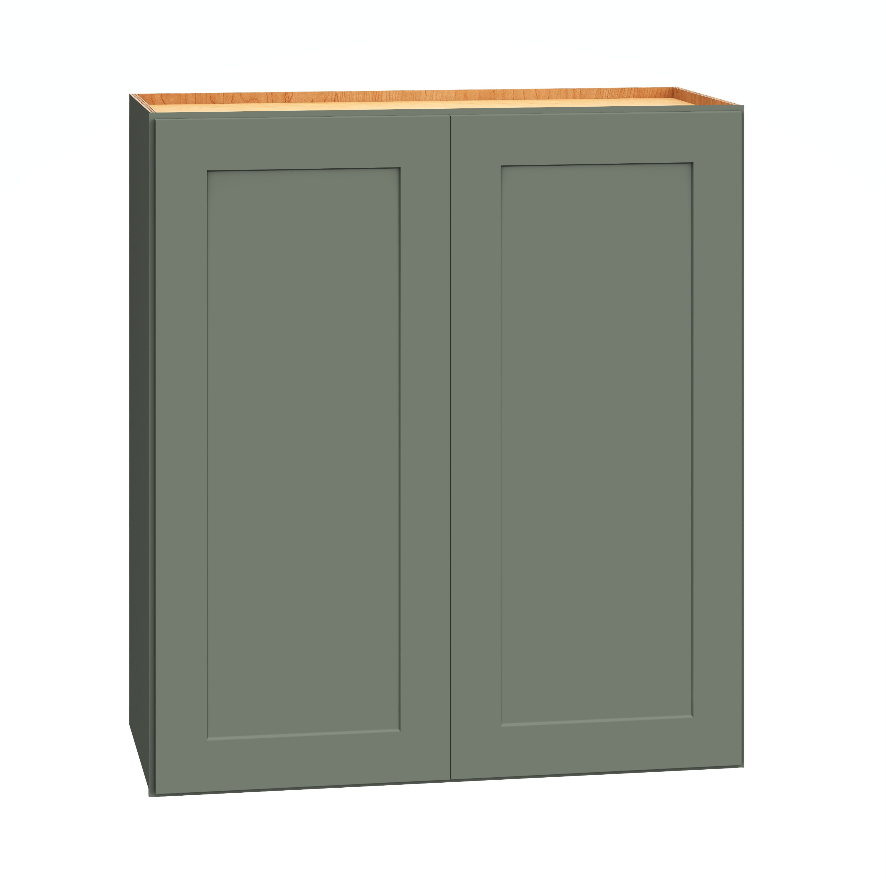 Diamond Express 61H-W2730 Jamestown 27-in W x 30-in H x 12-in D Retreat Green Wall Fully assembled Plywood Cabinet (Recessed Panel Shaker)