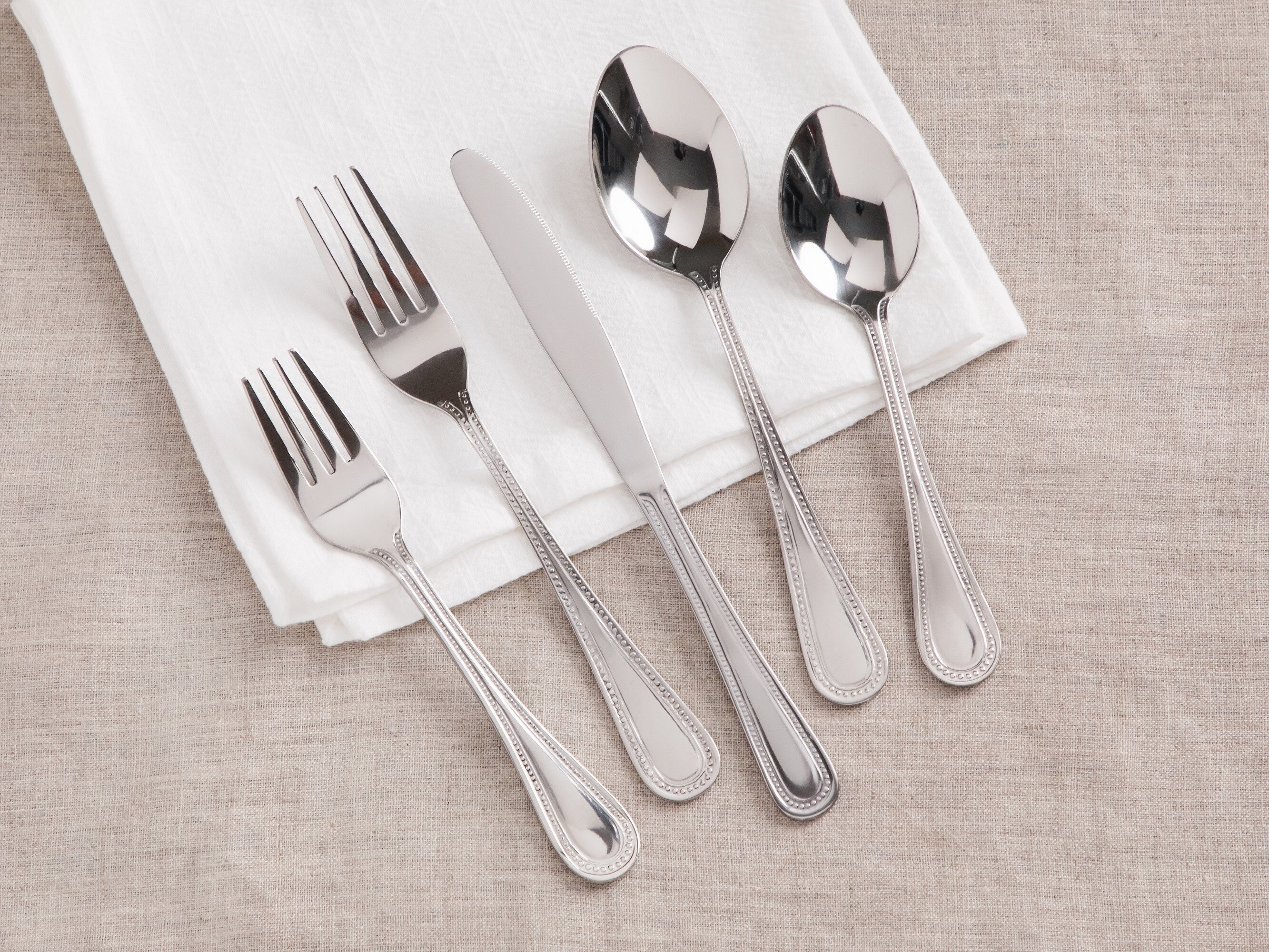 Sol Living Beads 20-Pieces Polished Traditional Flatware in the Flatware  department at