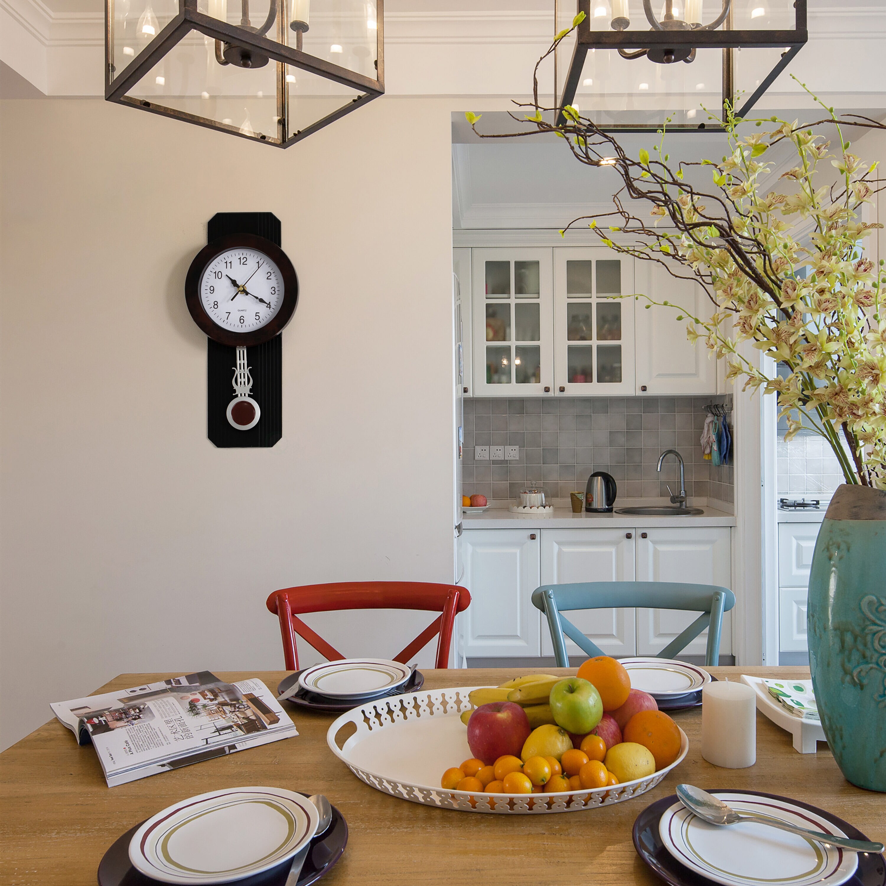Clockswise QI004509.BK Indoor-Outdoor-Clocks - View #2