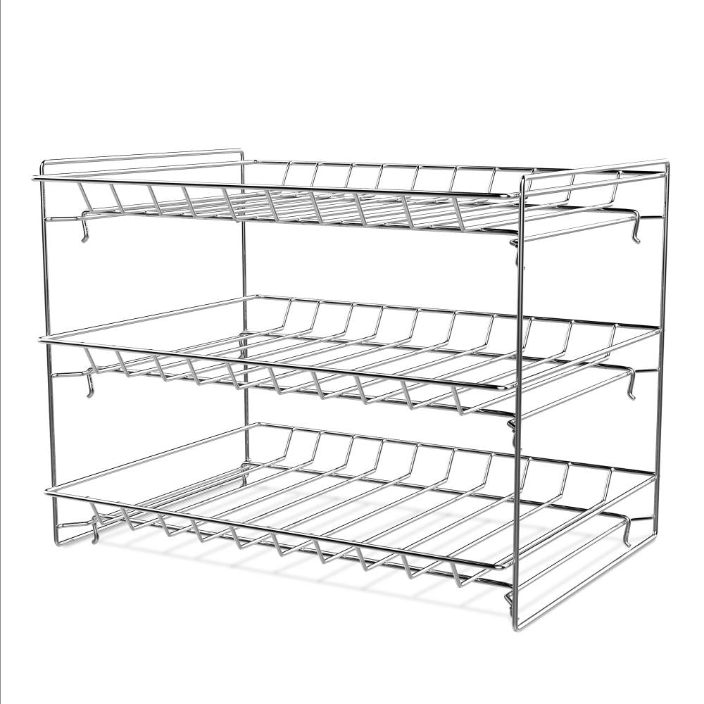 Hastings Home 13.5-in W x 13.5-in H 3-Tier Freestanding Iron Can Rack in  the Cabinet Organizers department at