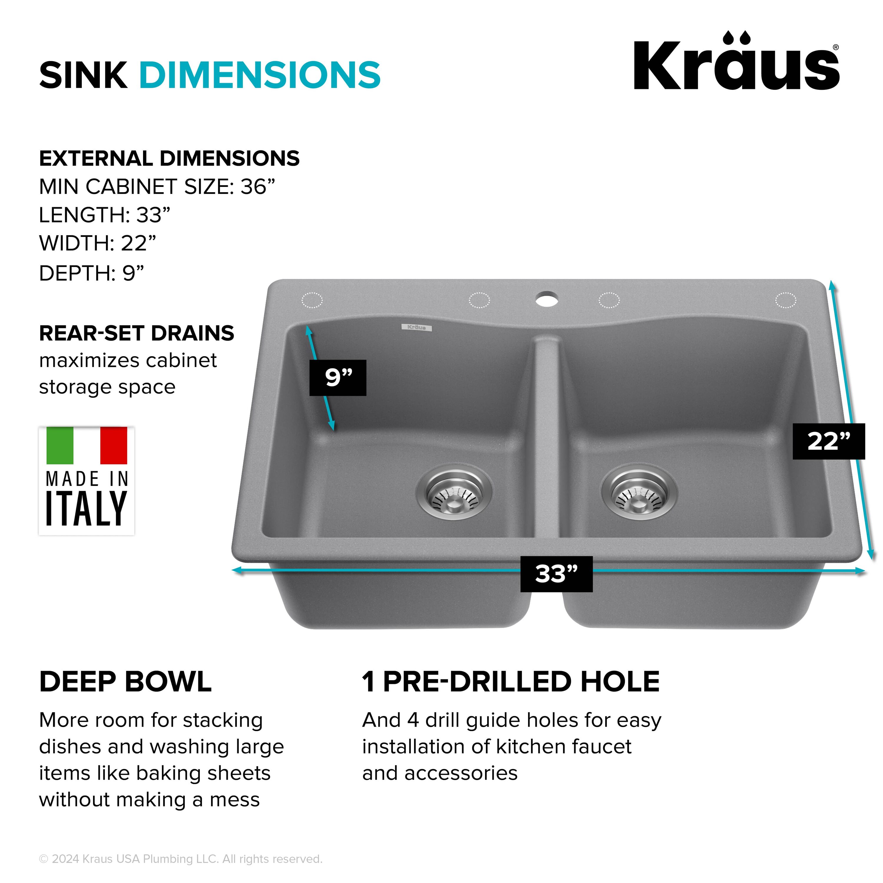 Kraus KGD-52GREY Kitchen-Sinks - View #6