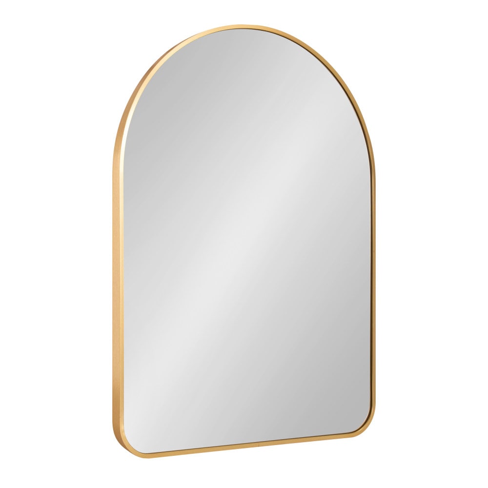 Kate and Laurel 223966 Zayda 20-in W x 28-in H Arch Gold Framed Wall Mirror
