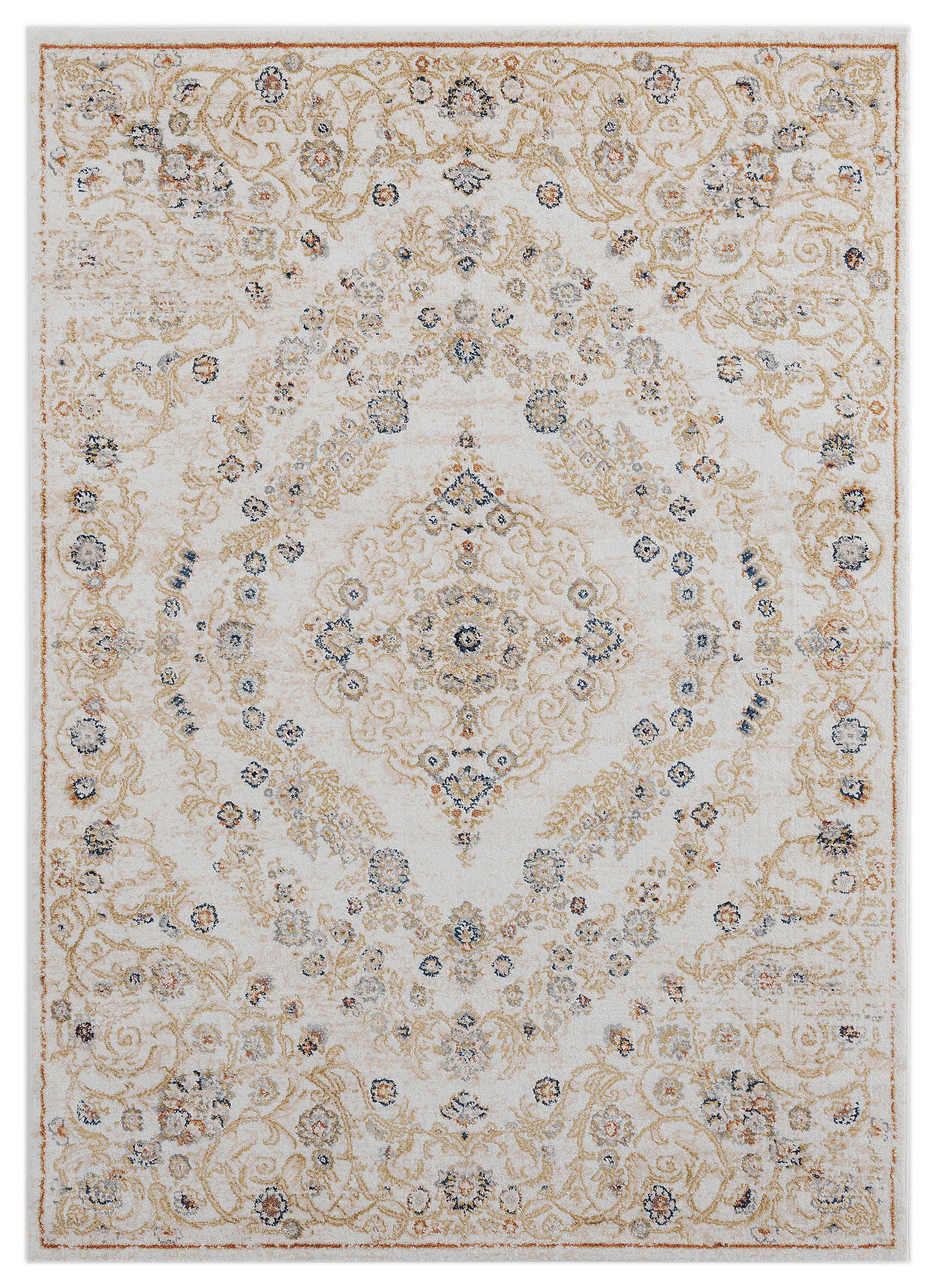 United Weavers Of America Century 8 x 11 Beige Indoor Medallion Oriental Area Rug