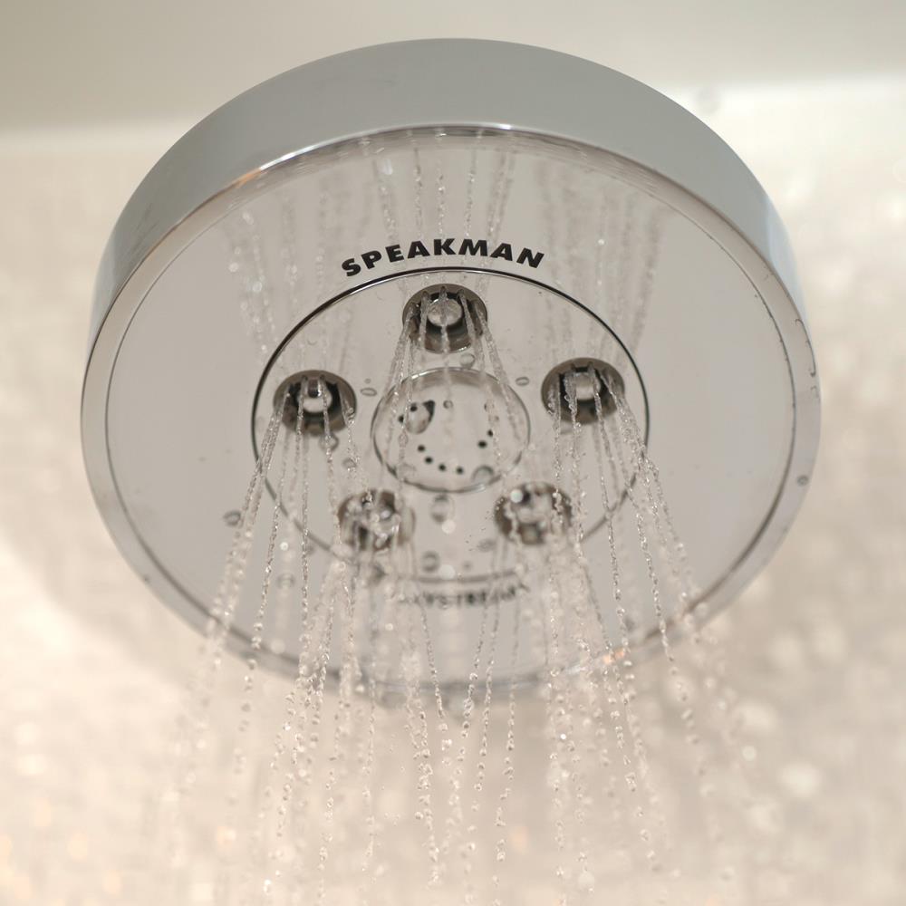 Neo Polished Chrome Multi Function Wall Mounted Shower Head
