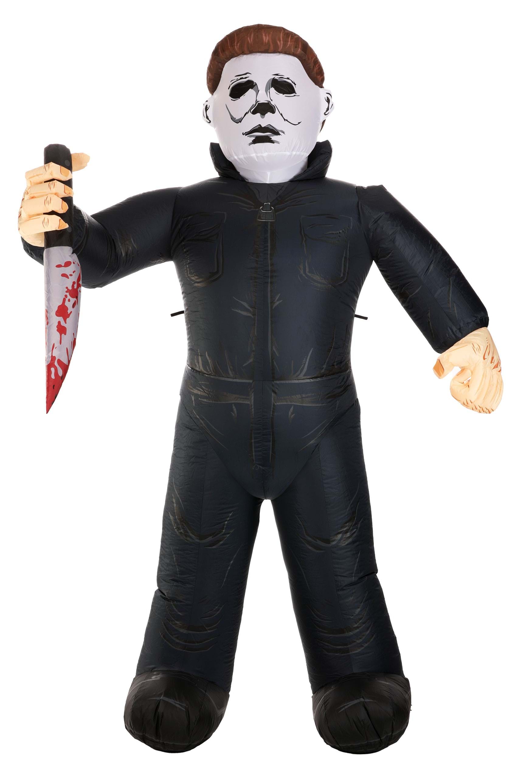HalloweenCostumes.com FUN6219L-ST FUN Costumes Halloween 25 Ft Michael Myers Inflatable Decoration Inflatable Decor Standard