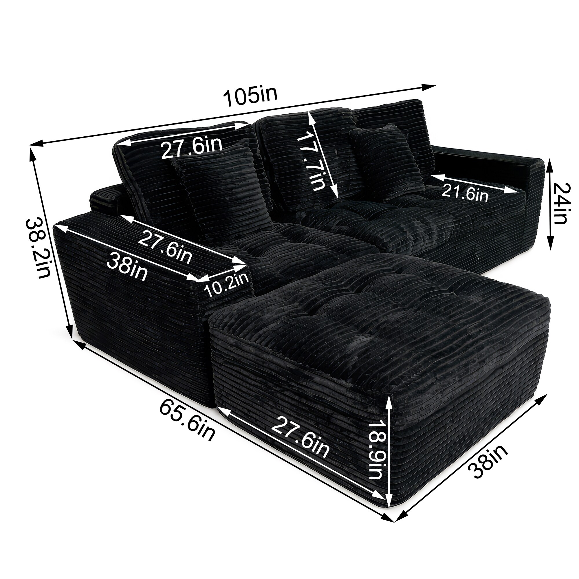 LUXEYARD DS-R-2S00009 Sofas-Loveseats - View #3