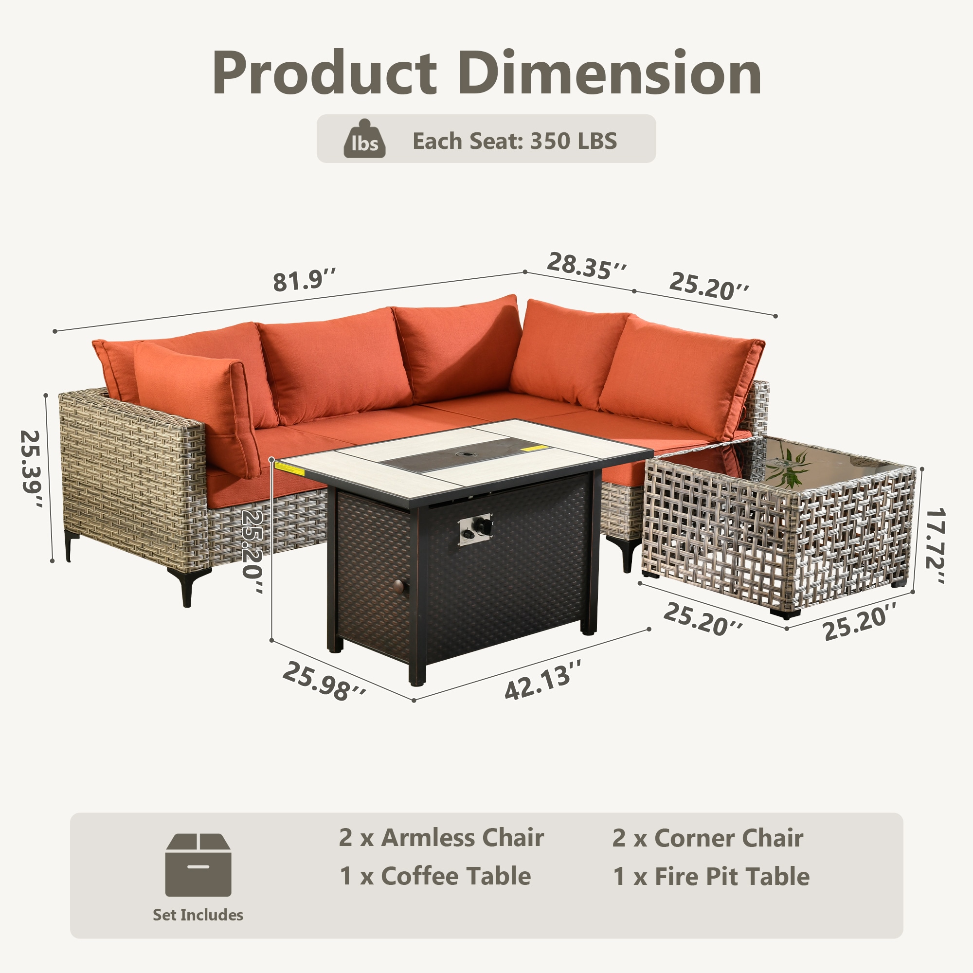 Pouuin CFPSKT80C5 Patio-Sofas-Daybeds - View #2