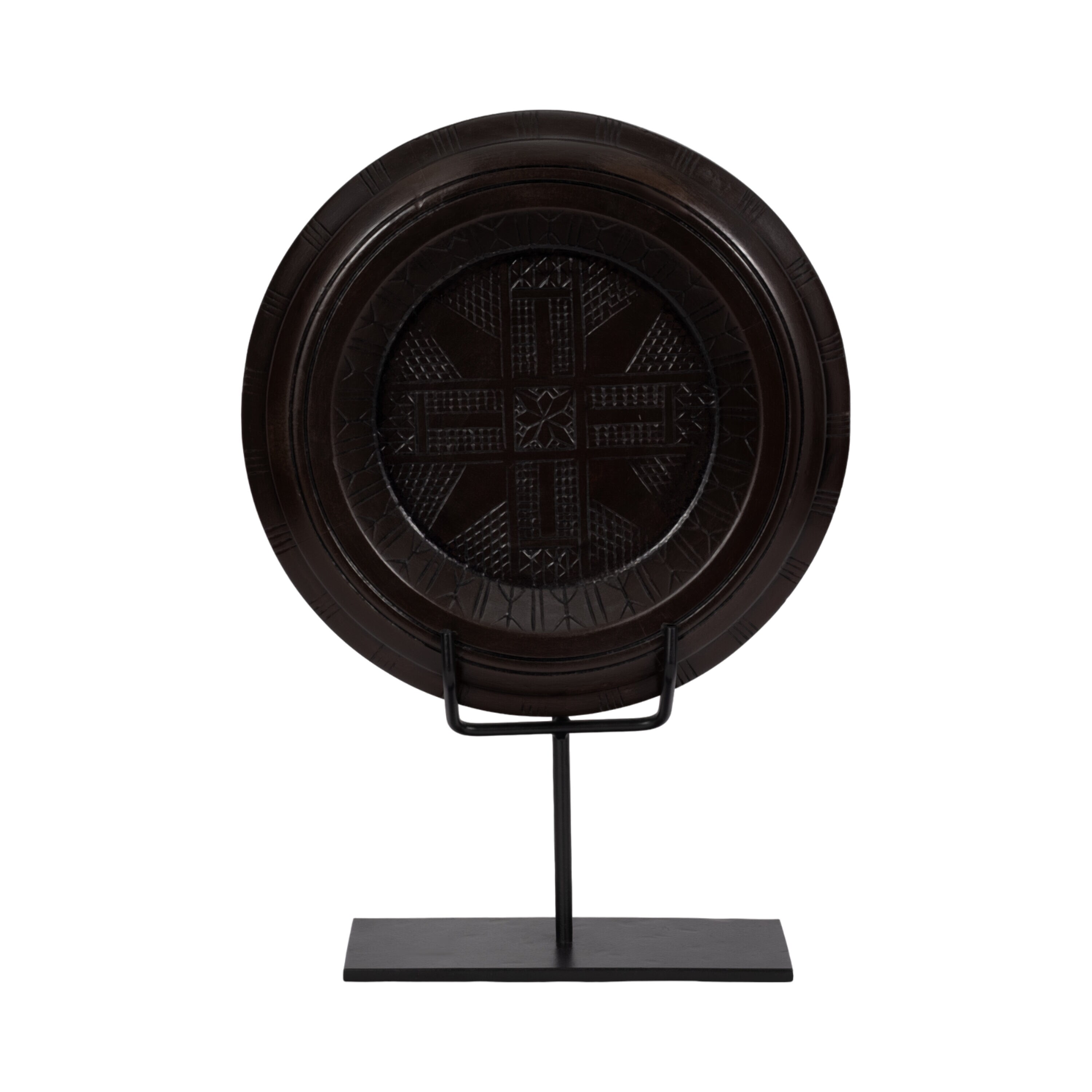 Sagebrook Home 16227-01 Brown Wood Modern Sculpture