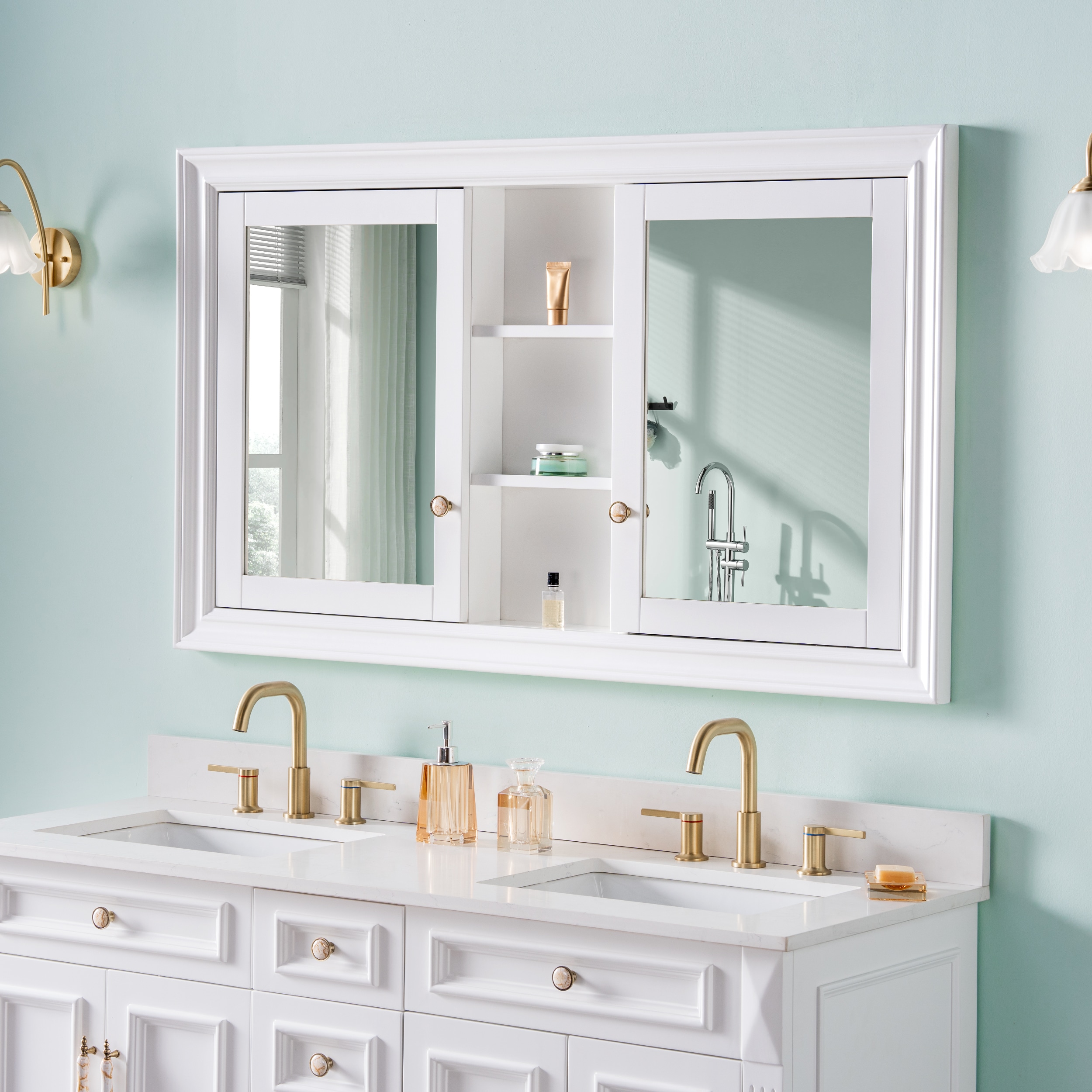 WELLFOR BCB2024GMG -LS Bathroom-Medicine-Cabinets - View #4
