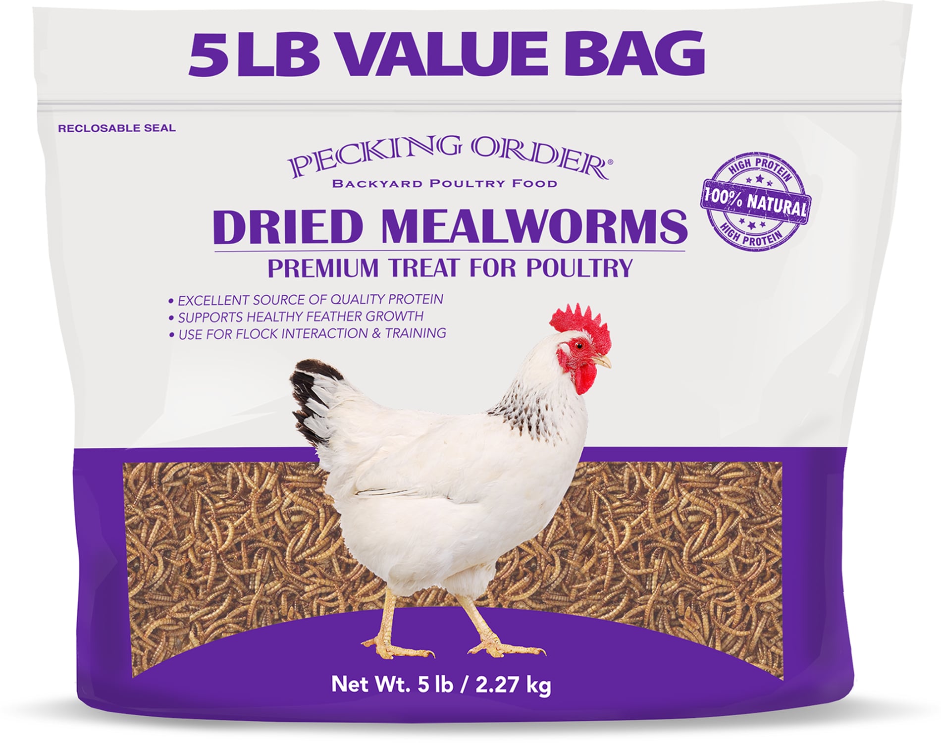 Pecking Order 5-lb Mealworms Bird Food in the Bird & Wildlife Food ...