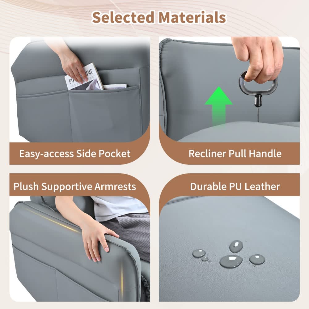 Coolbibila SOPHIA-RECLINER-GRAY chairs - View #7