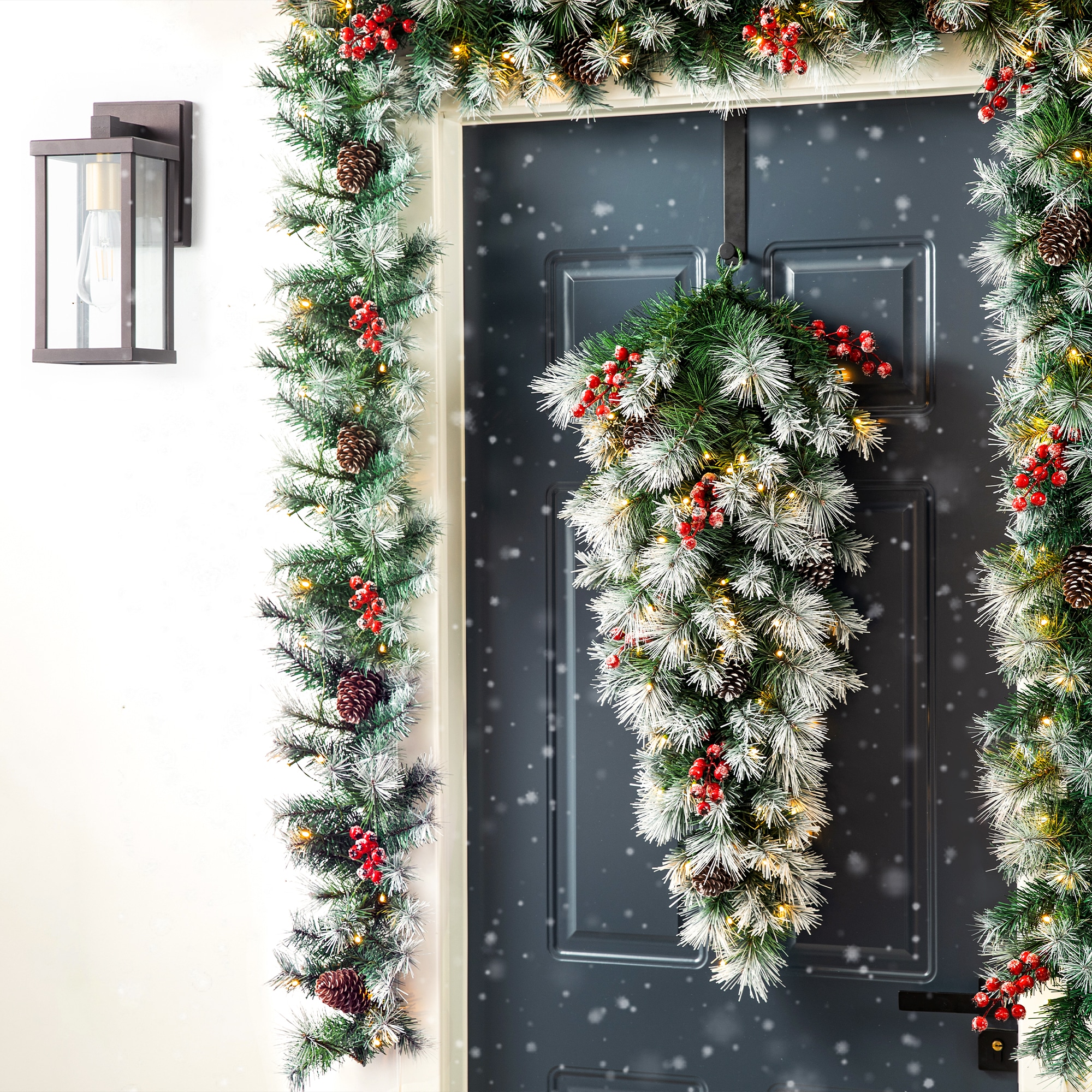 Glitzhome 2016000031 Artificial-Christmas-Garland - View #3