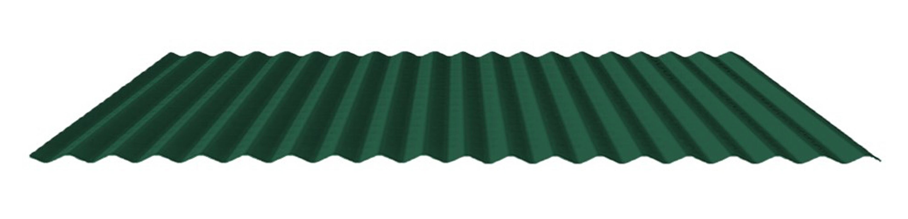 Fabral 4816050875 7/8-In Corrugated 2.95-ft x 8-ft Corrugated Evergreen Metal Roof Panel