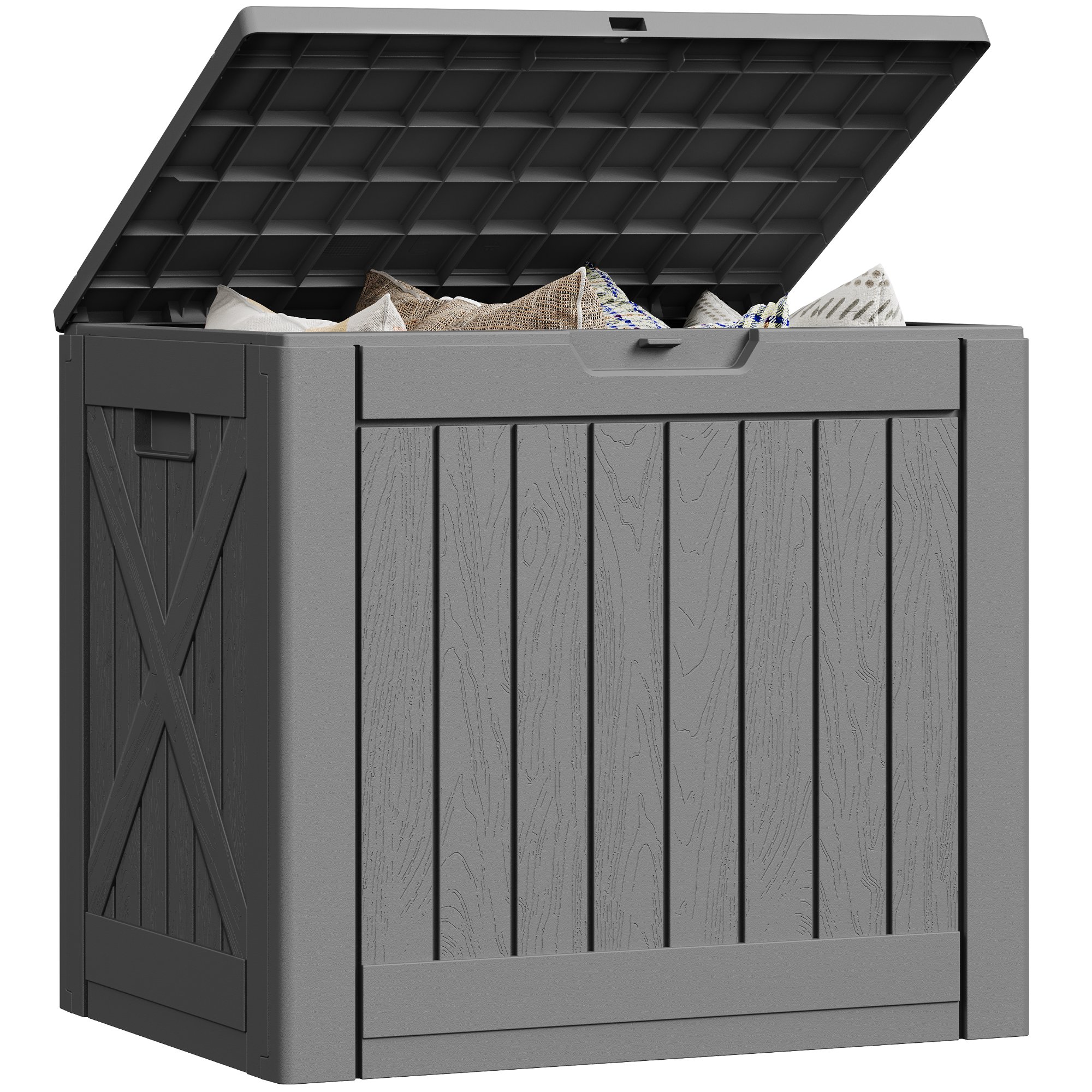 Patiowell WES-0840-4 40-Gallon Gray Plastic Deck Box
